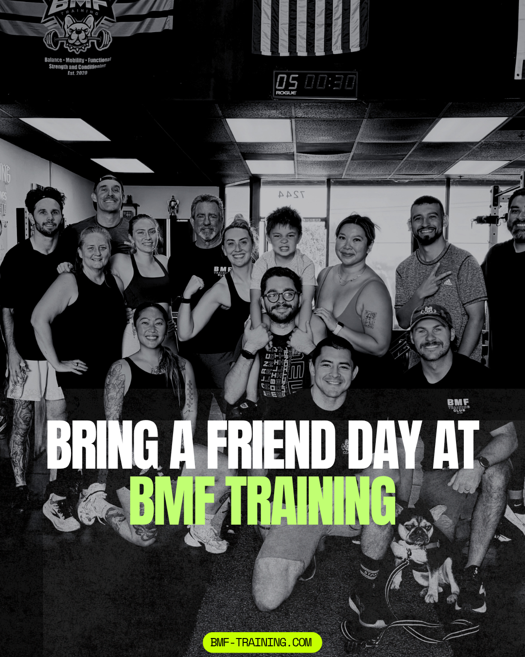 Bring a Friend Day at BMF Training: Know Someone Who Wants to Get Healthier but Doesn't Know Where to Start?
