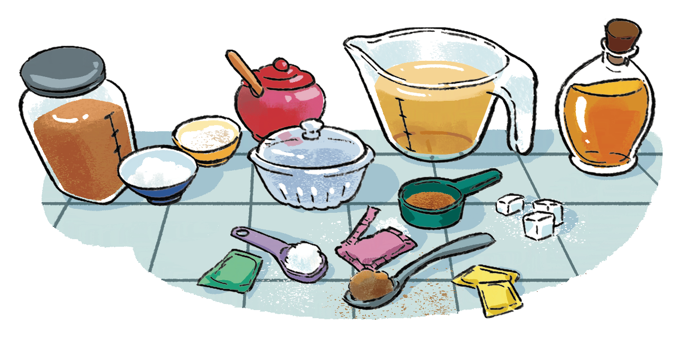 Assortment of Sugar Substitutes, 2024.