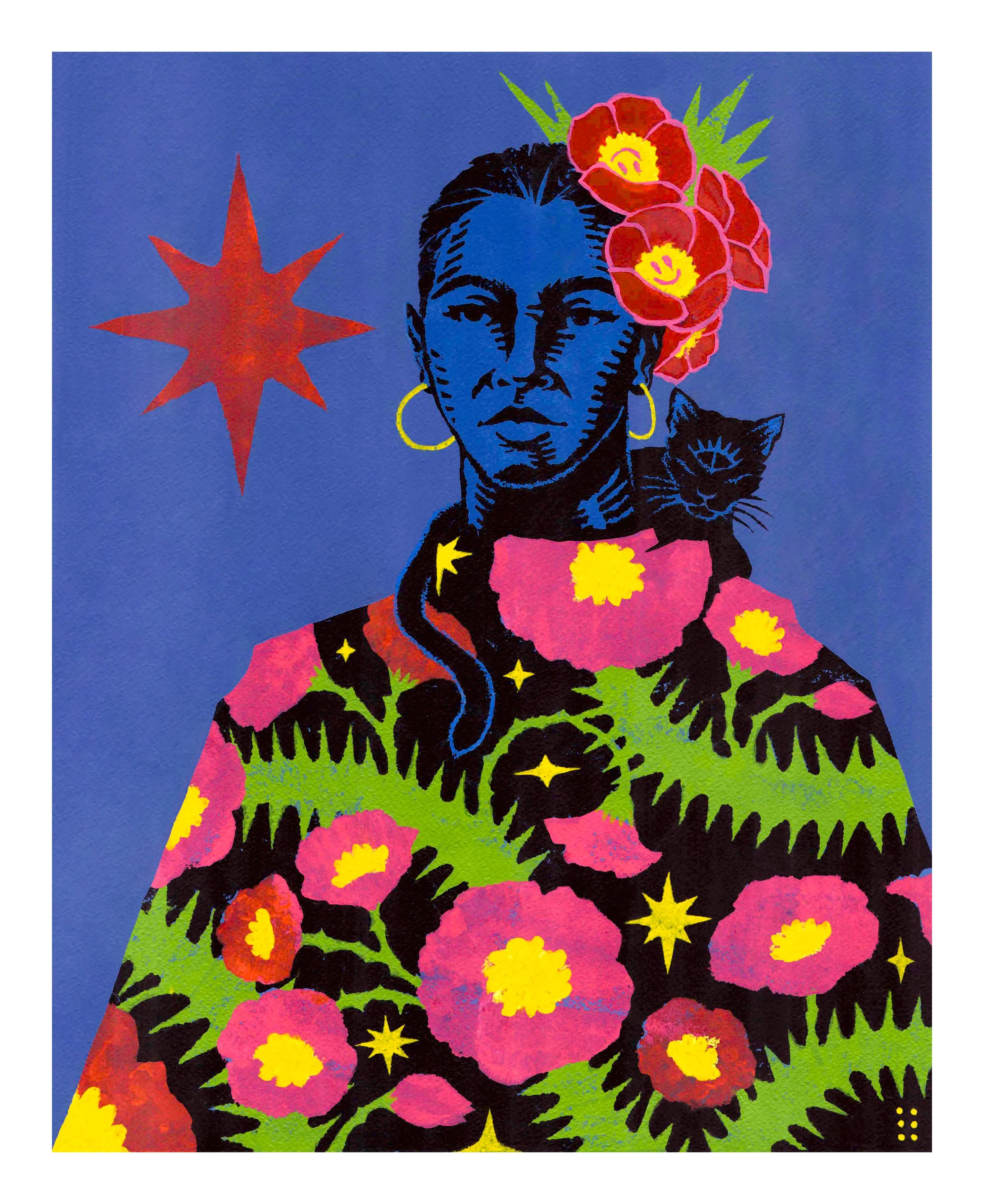 "Lleva Espinas El Rosal" - Acrylic over paper, 40x60cm, 2026.