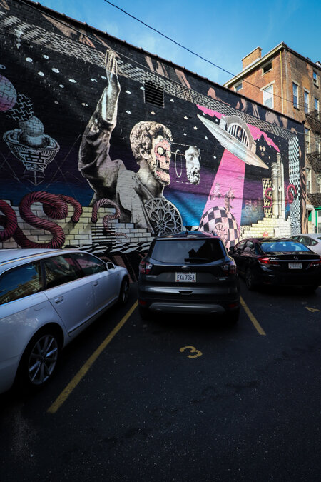 Mural on the Side of the Know Theatre