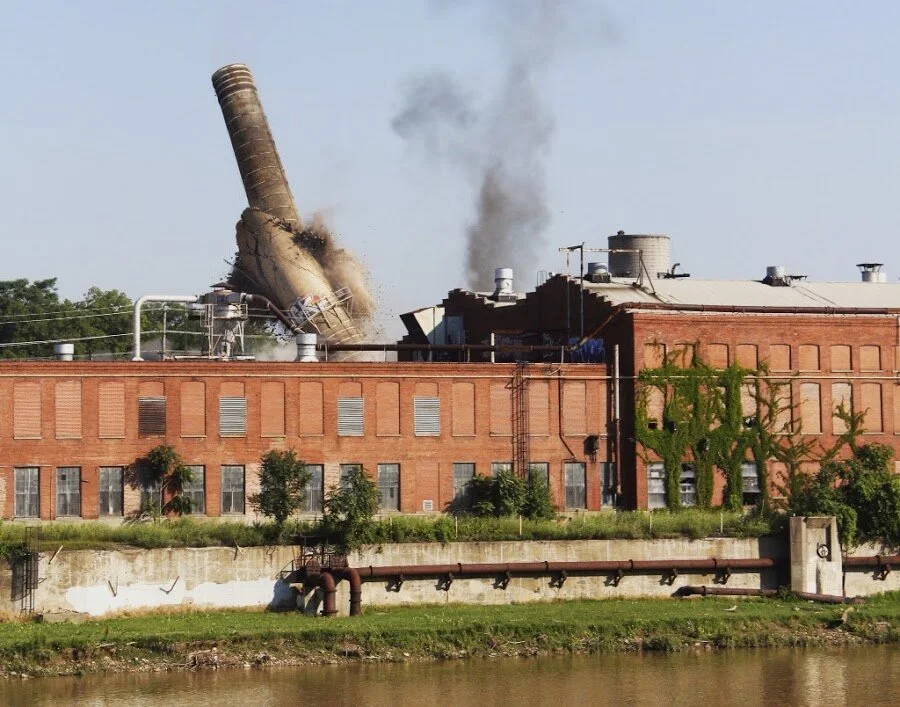 Champion Paper Mill Implosion