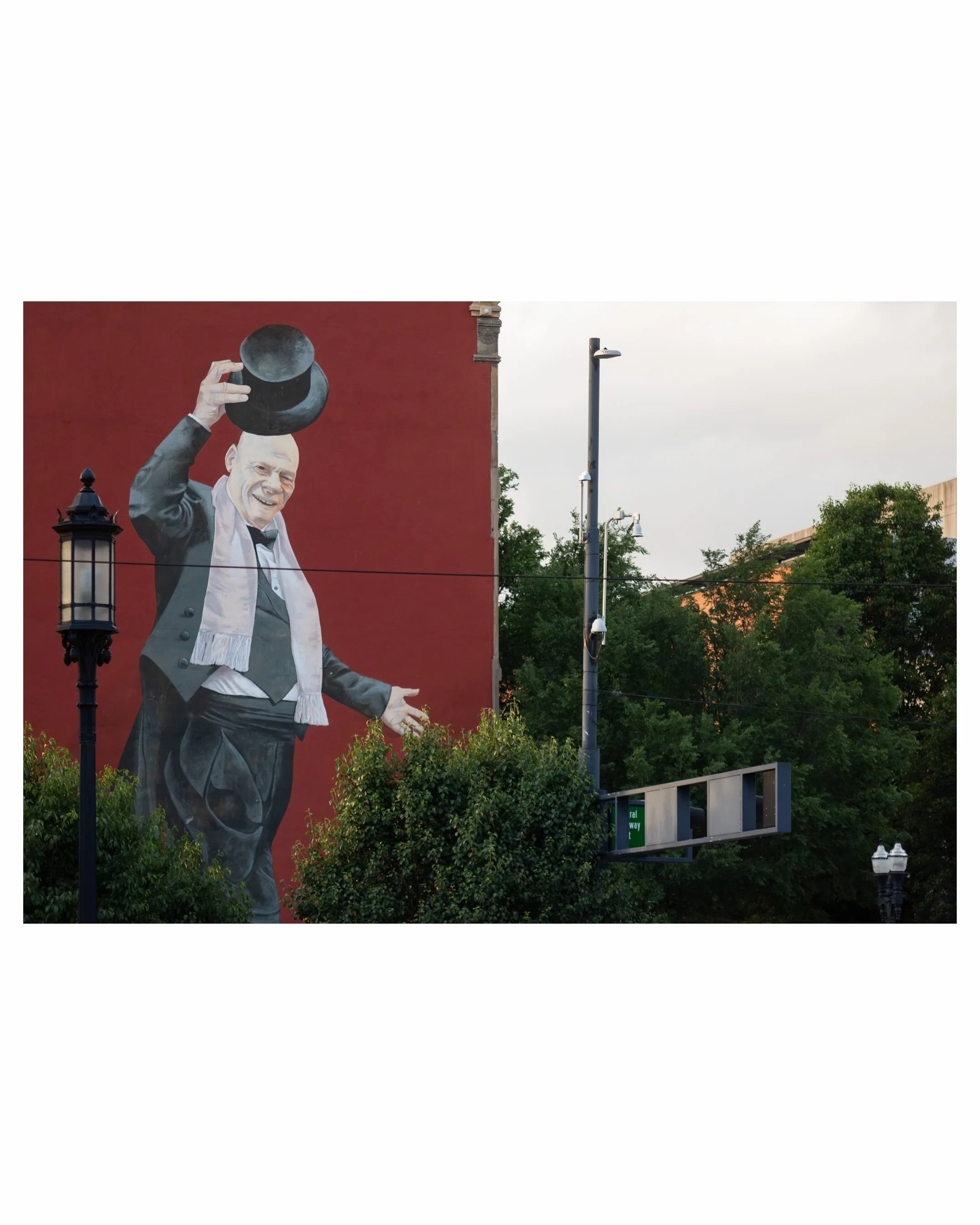 Photographs made of the @1001colors Jim Tarbell mural for a story about a bar Mr. Cincinnati used to own. Link in bio.