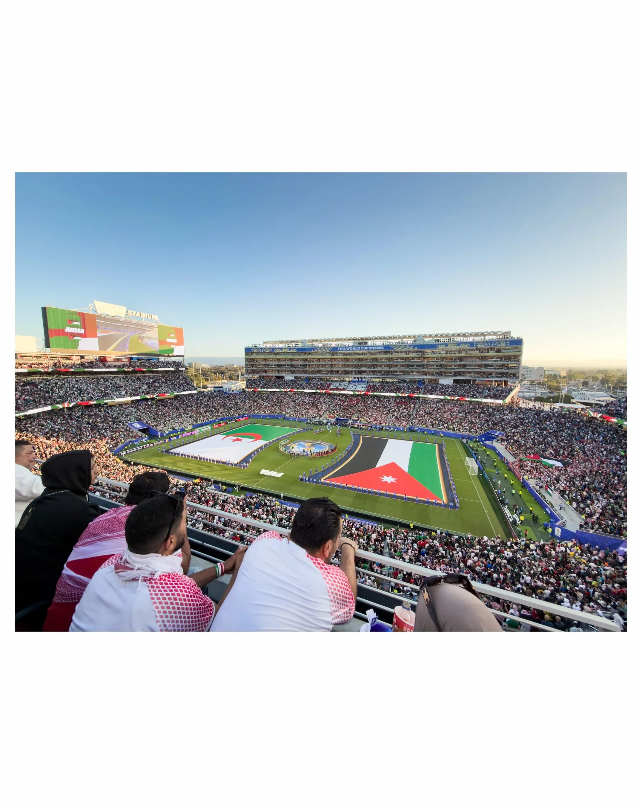 One of the coolest sporting events I&rsquo;ve ever had the opportunity to attend thanks to @sydreyfrank_, @ameliagcollins, and Nathan. Algeria defeated Jordan 2-1 in this Group J match on June 22, 2026 at Levi&rsquo;s/&ldquo;San Francisco Bay Area St