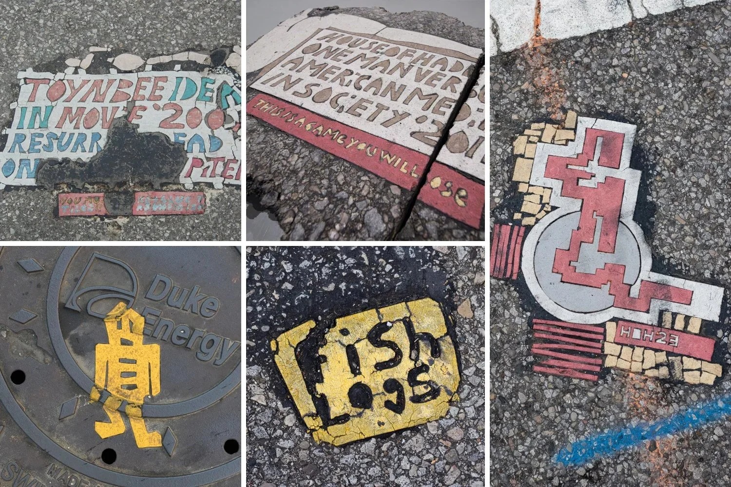 A Field Guide to Street Tiles and Other Literal Street Art of the Queen City
