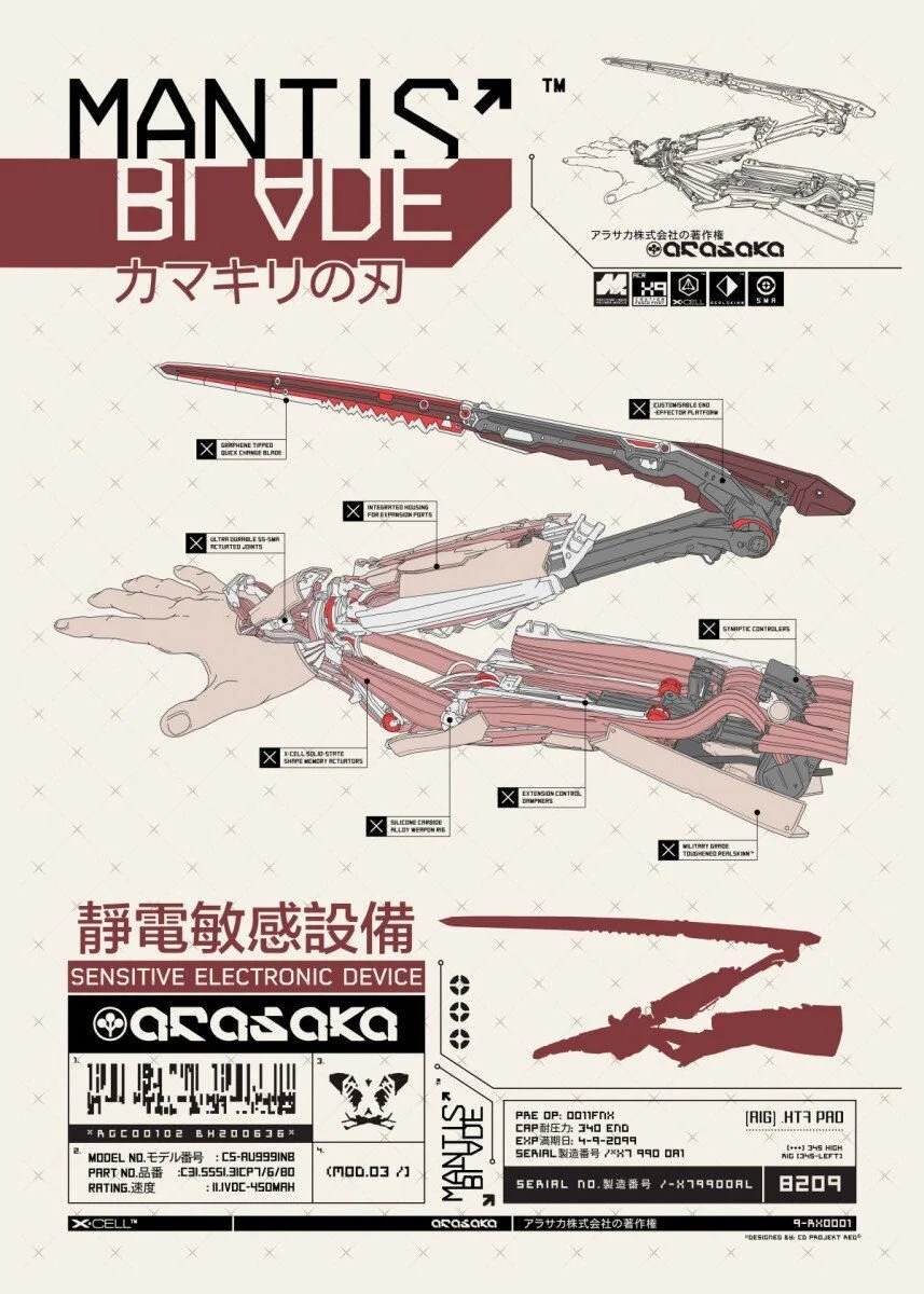 Matis Weapons Arasaka, Night City’s Zaibatsu — PUPIL SWIM 瞳 遊 泳