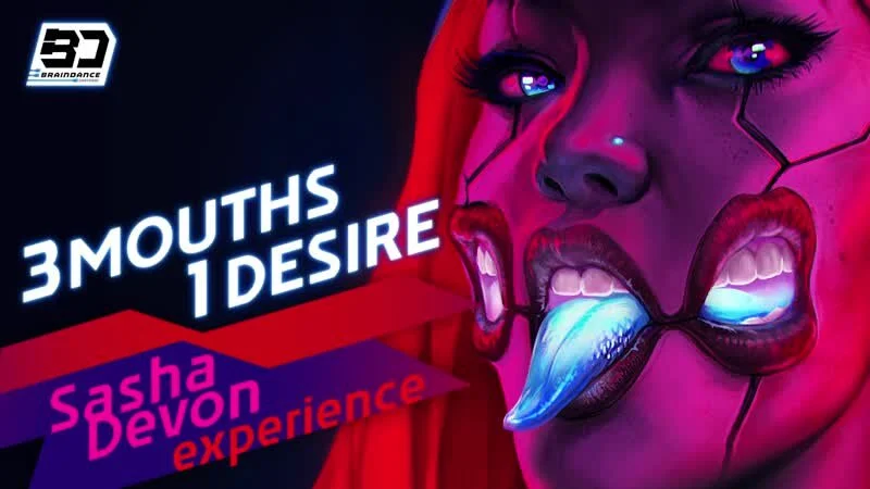 A sexual braindance ad in 2077