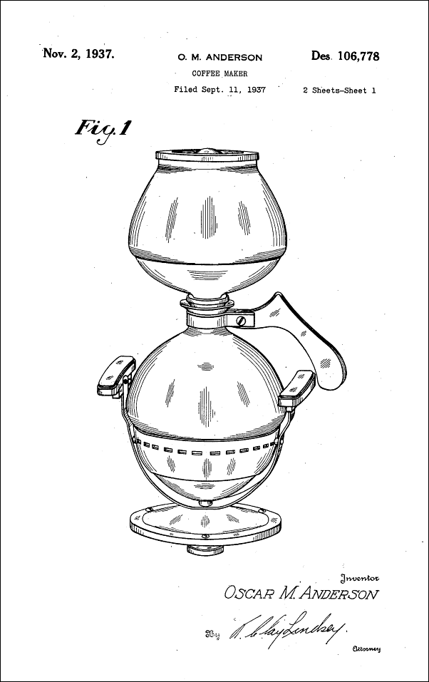 O.M. Anderson, Coffee Maker, 1937, D106778