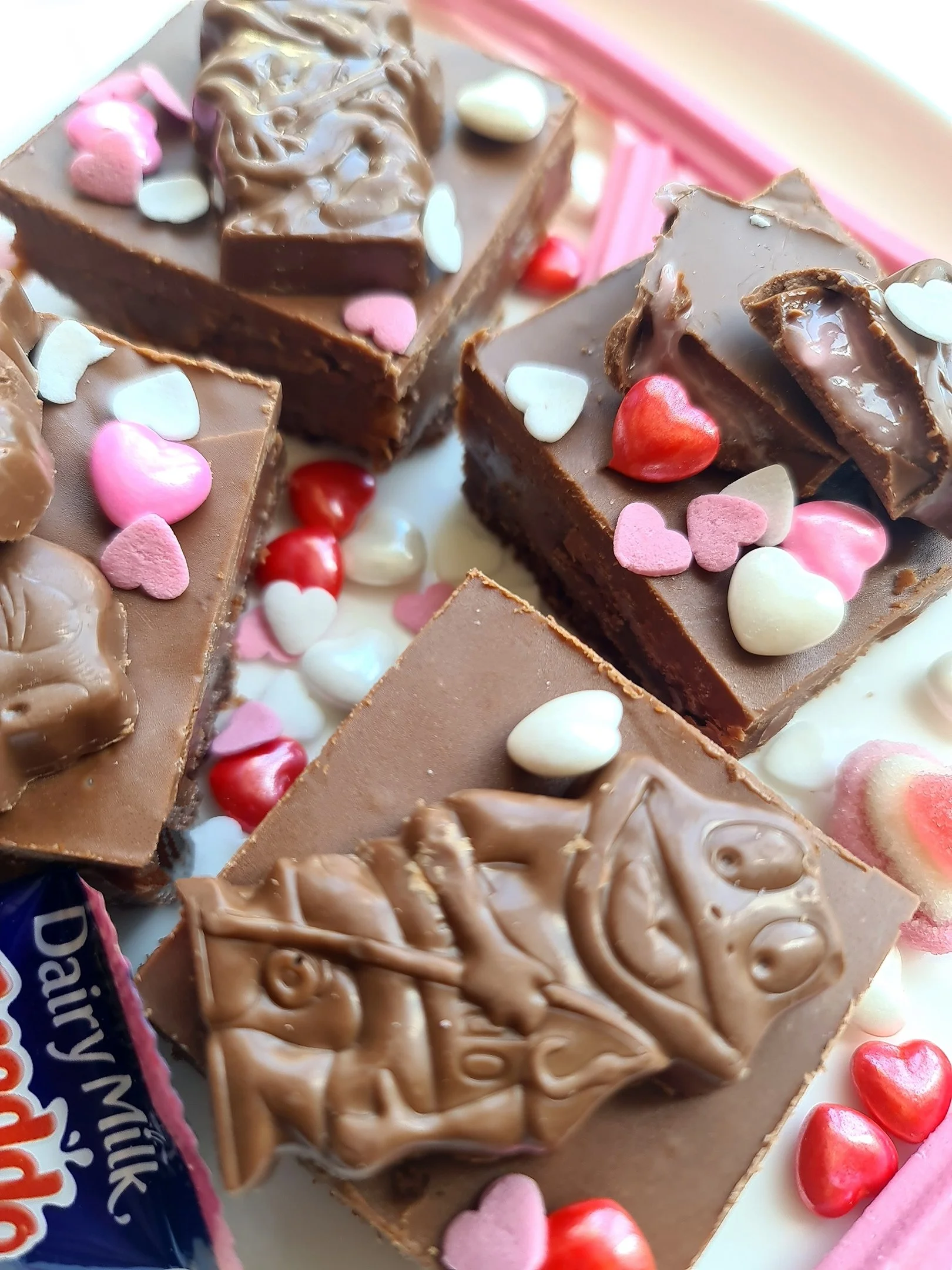Chocolate Strawberry Freddo Slice