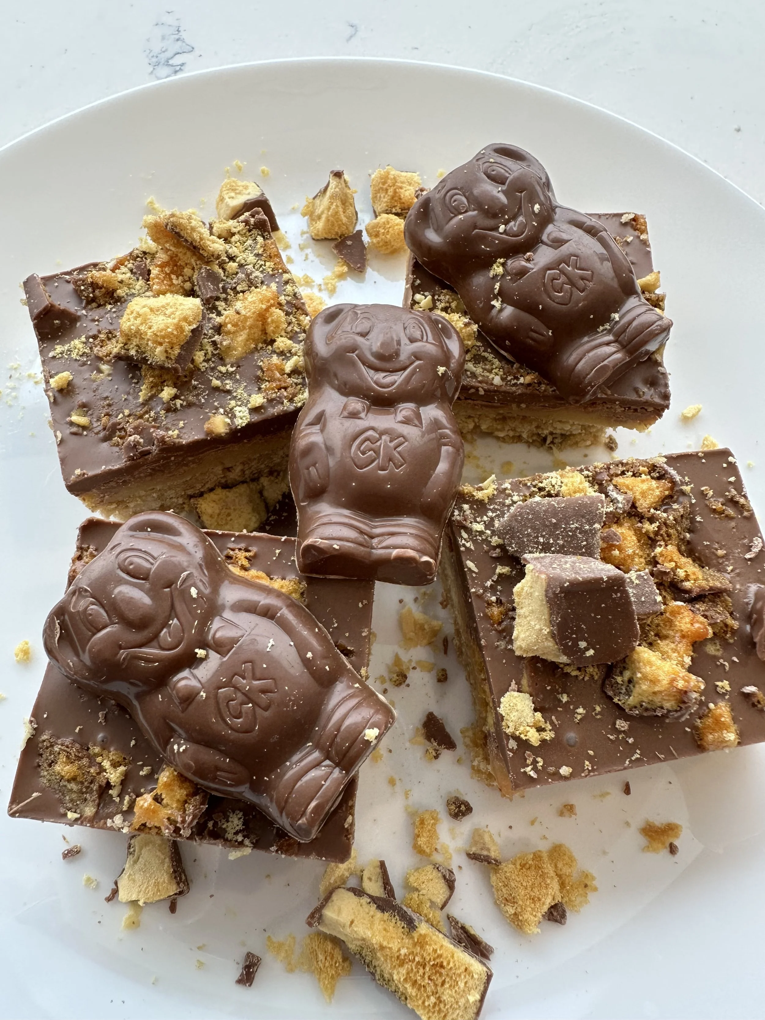 Caramello Koala Crunchie Slice
