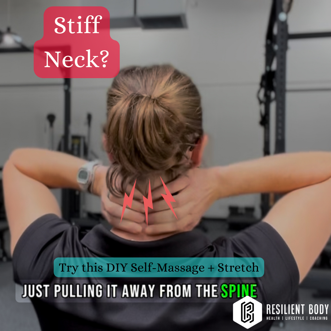 DIY Workout Recovery, Mobility and Massage - Stiff Neck? Try This Self Massage + Stretch