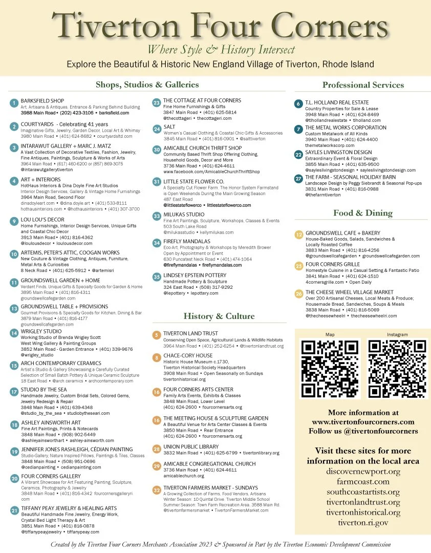 Tiverton Four Corners, RI Map — Tiverton Four Corners