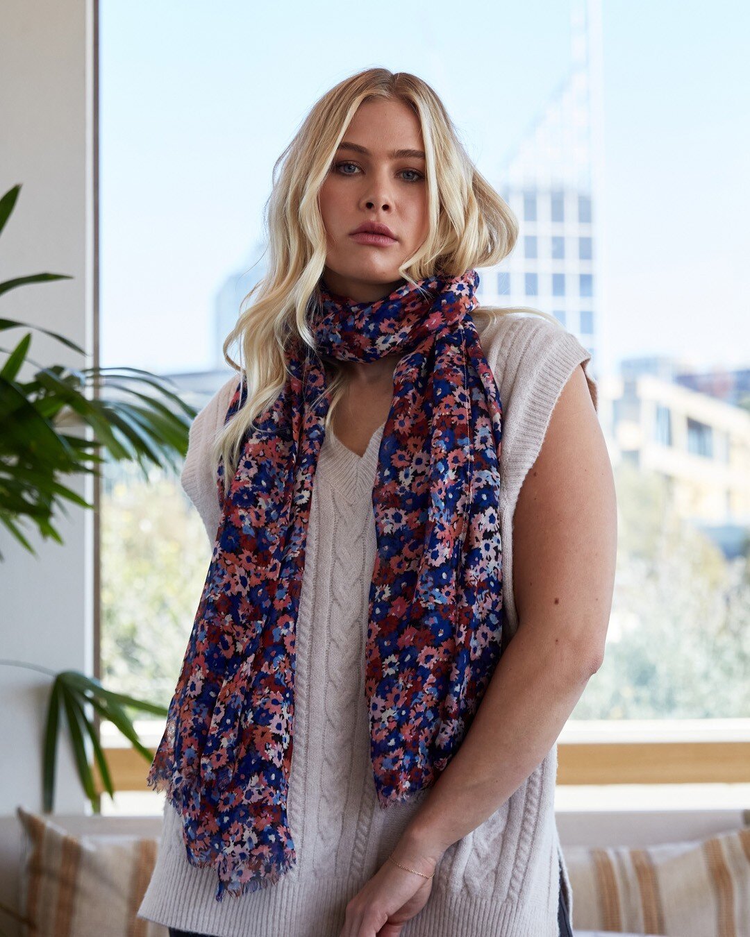 Say hello to the scarf of the season: The Euphoria Scarf.🧣Featuring our exclusive seasonal floral🌷 print, this scarf from @isleofmine provides the perfect opportunity to express your individuality and add a distinctive touch to your look. ⁠
⁠
_____