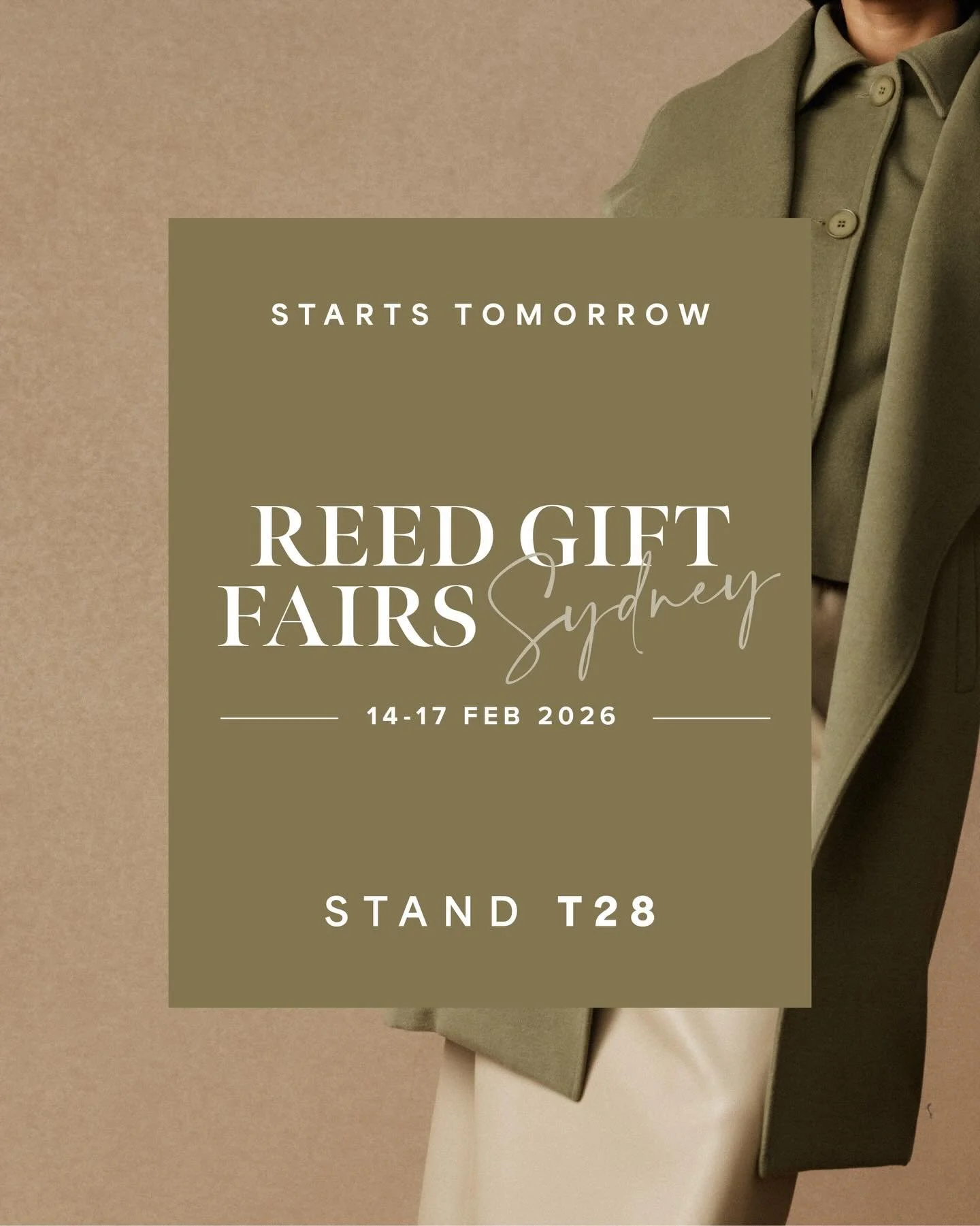 Only 1 Day to Go! @reedgiftfairs Sydney kicks off tomorrow 🎉

Find us at STAND T28! Swipe to check out our spot on the floor map.

Be among the first to explore our A/W26 Collection and get an exclusive sneak peek at what&rsquo;s coming for SS26/27.