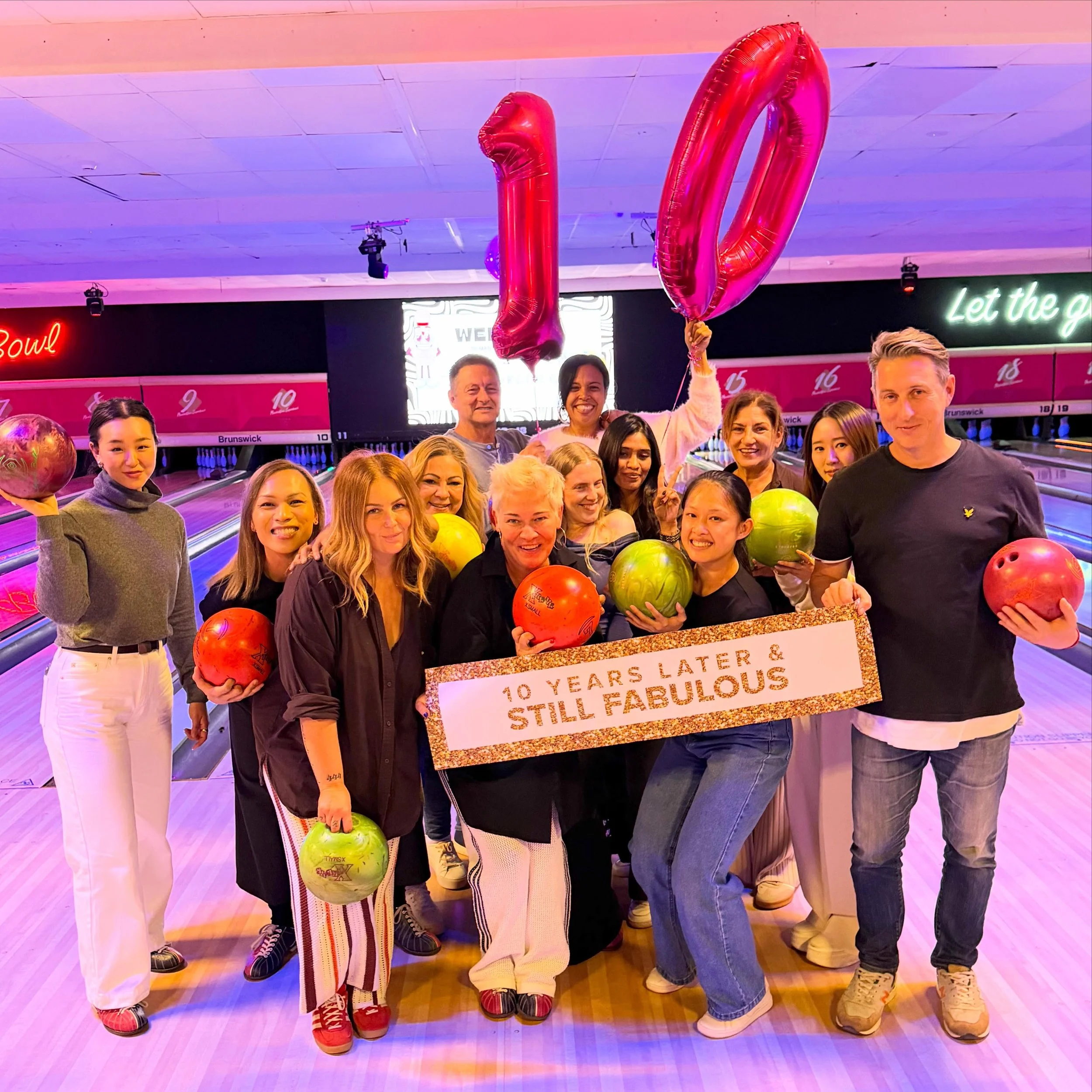 It&rsquo;s been a while between work fam posts so here it is! 🪅 We finally got to celebrate Amber&rsquo;s 10 year milestone and have a much needed get together! Any excuse to for a little fun with the best bunch of people!! 🙌🏾🫶🏽❤️🩷🤍