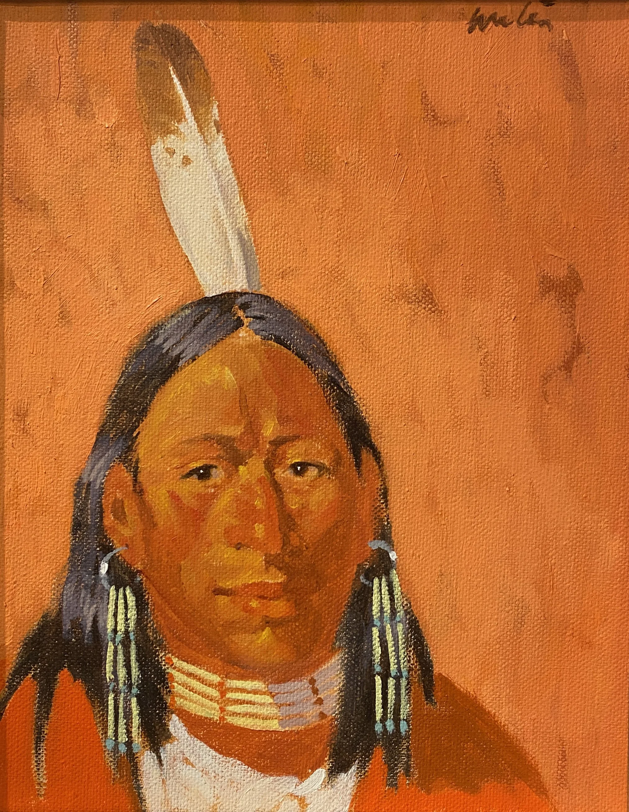 Walt Wooten / Indian with Fancy Earrings