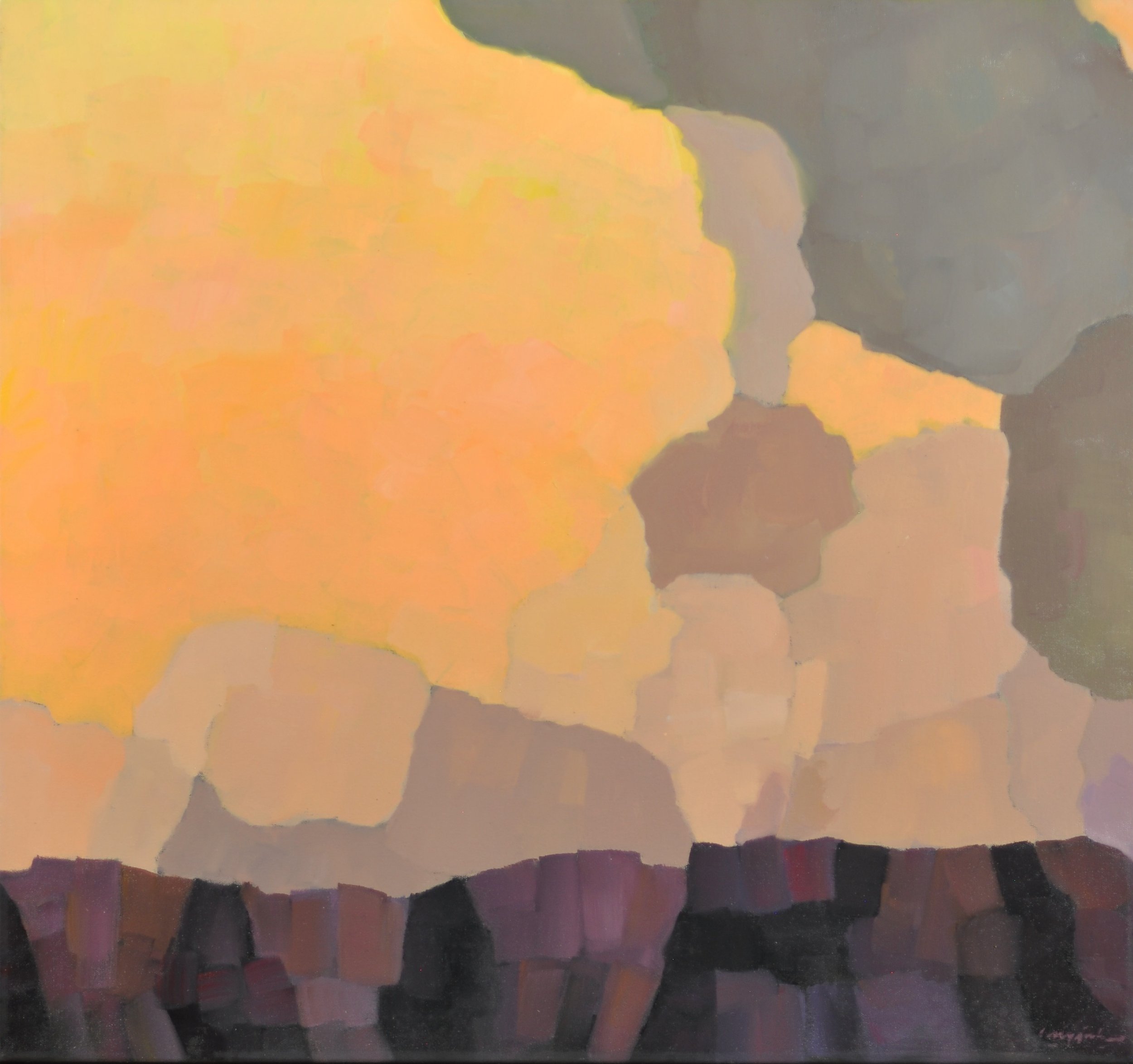 Canyon cloud mosaic II, oil_canvas,22 x 28, 2022.jpeg