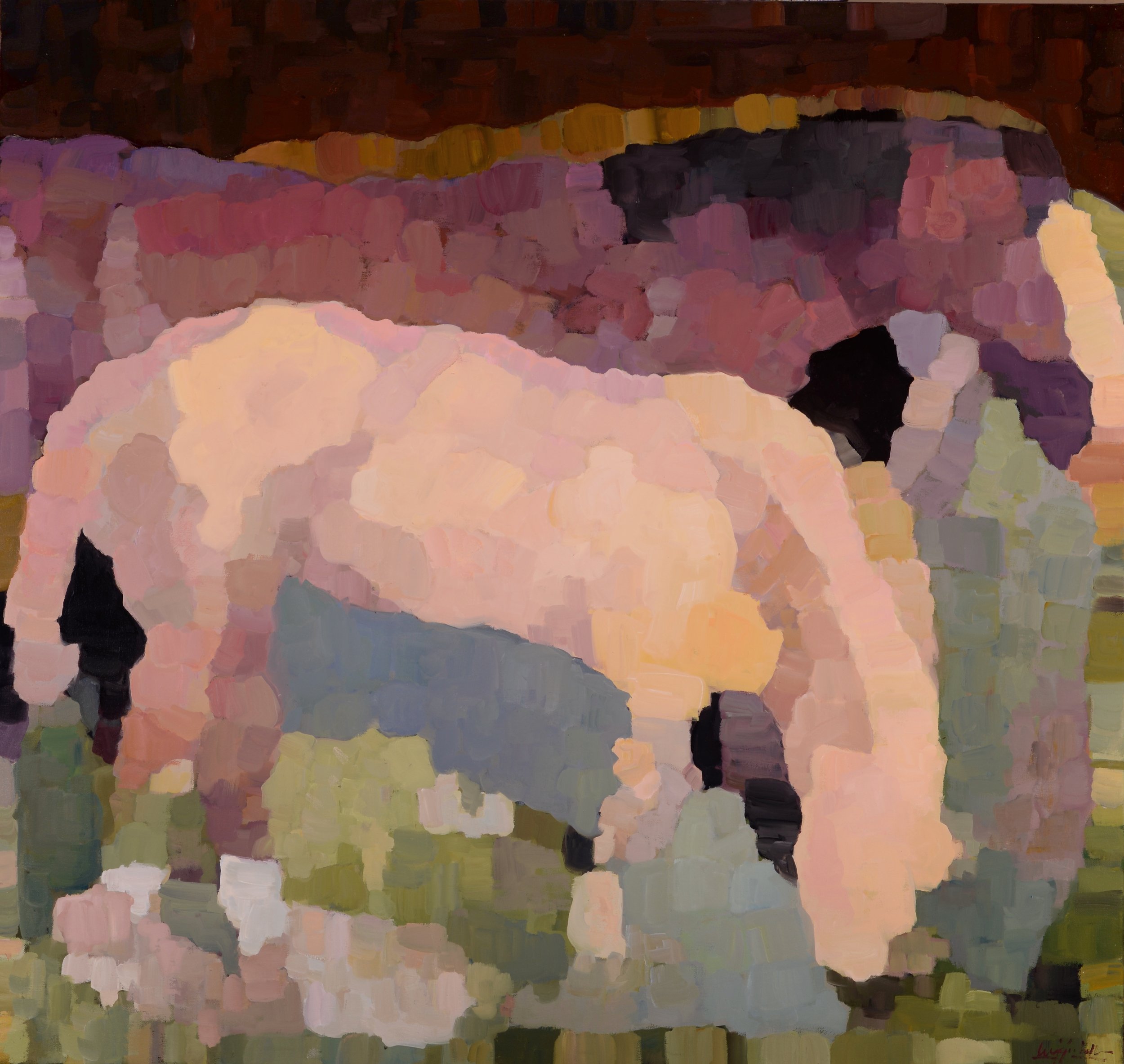 Mare and Foal, oil_canvas, 34x36, $6200.jpg