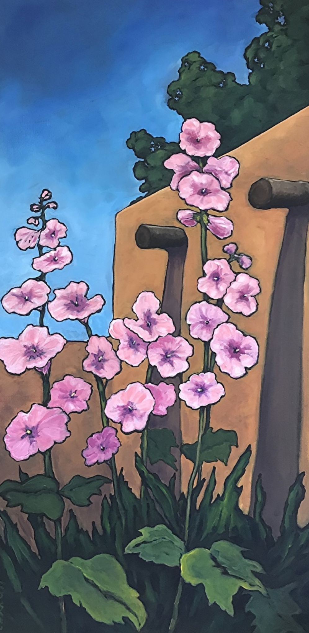 Debbie Carroll / Hollyhocks II