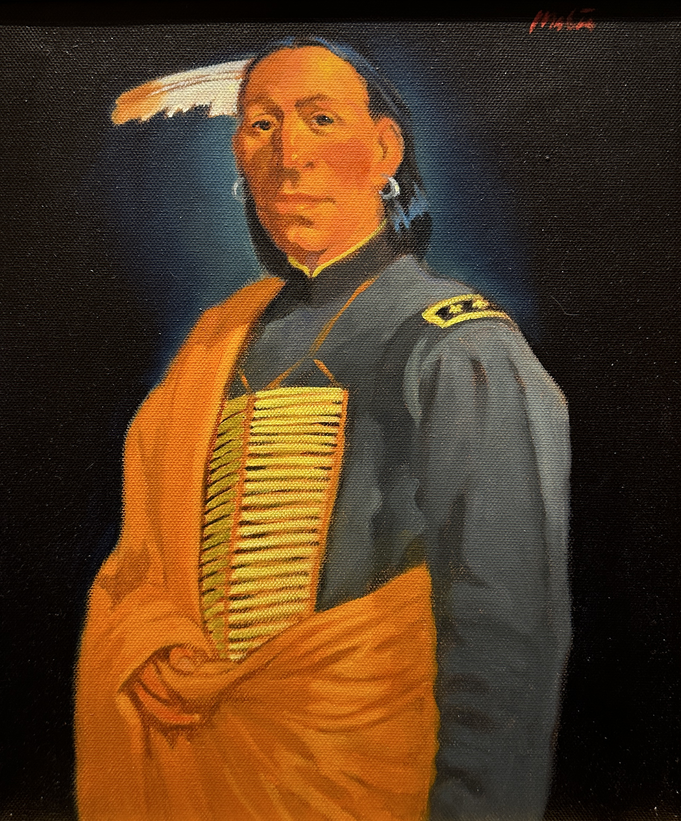 Walt Wooten / An American Scout with Orange Robe
