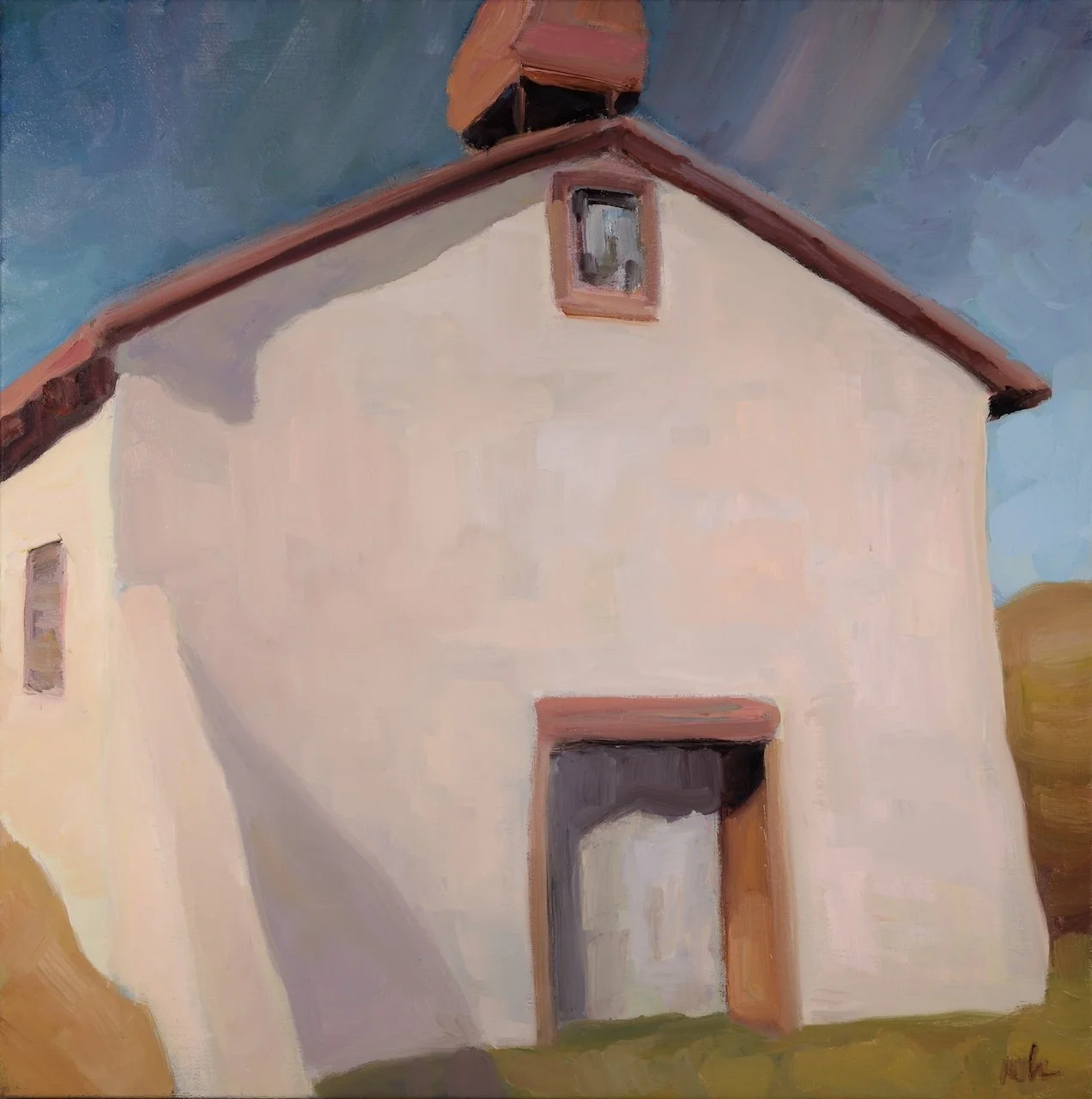 Santuario Rain III, oil_Linen, 20x20, 2024.JPG