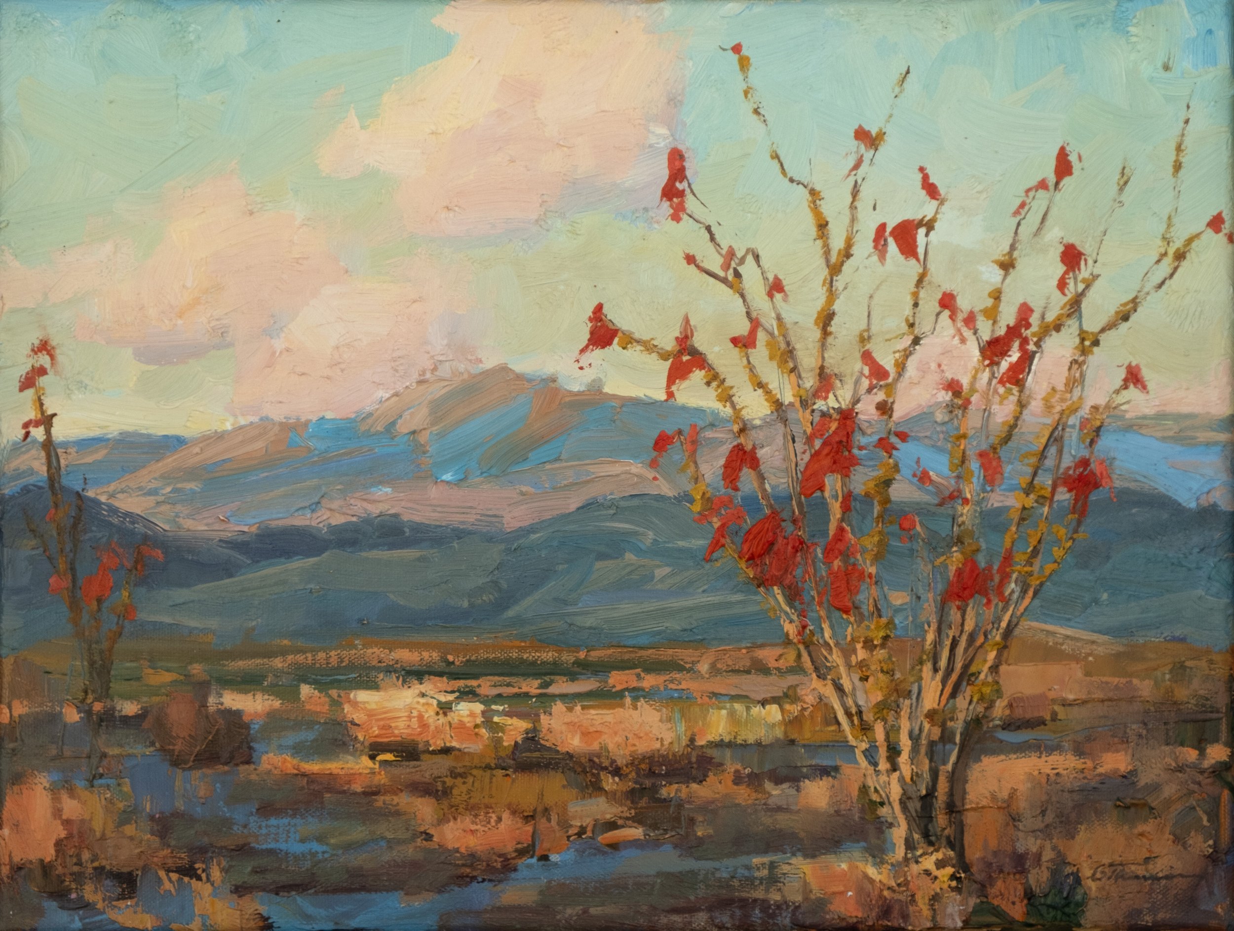Ocotillo Blossoms Mohave Oil 18x 14 $1500.jpg