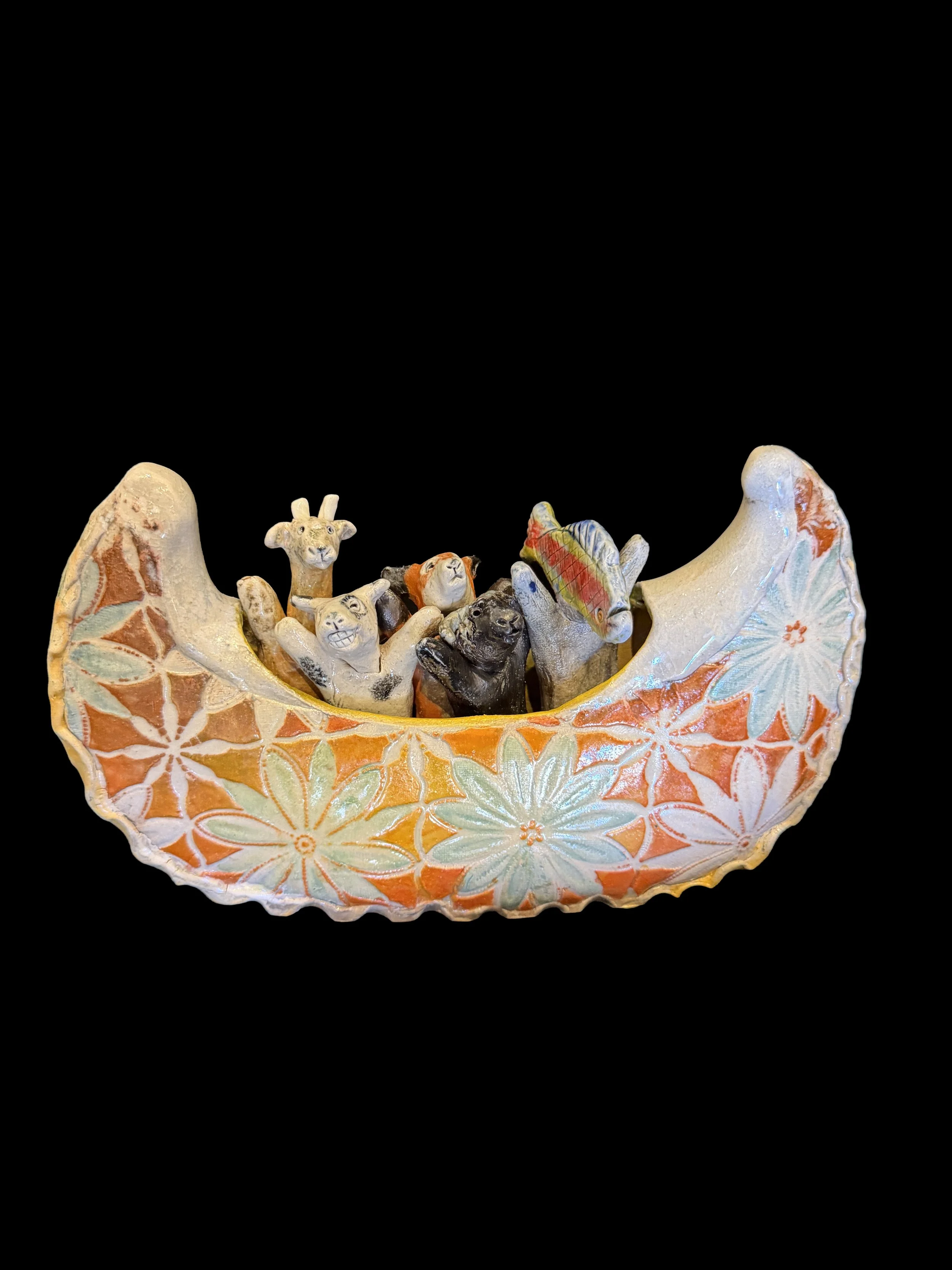 Caroline Douglas / 4 Friends in a Boat with a Fish