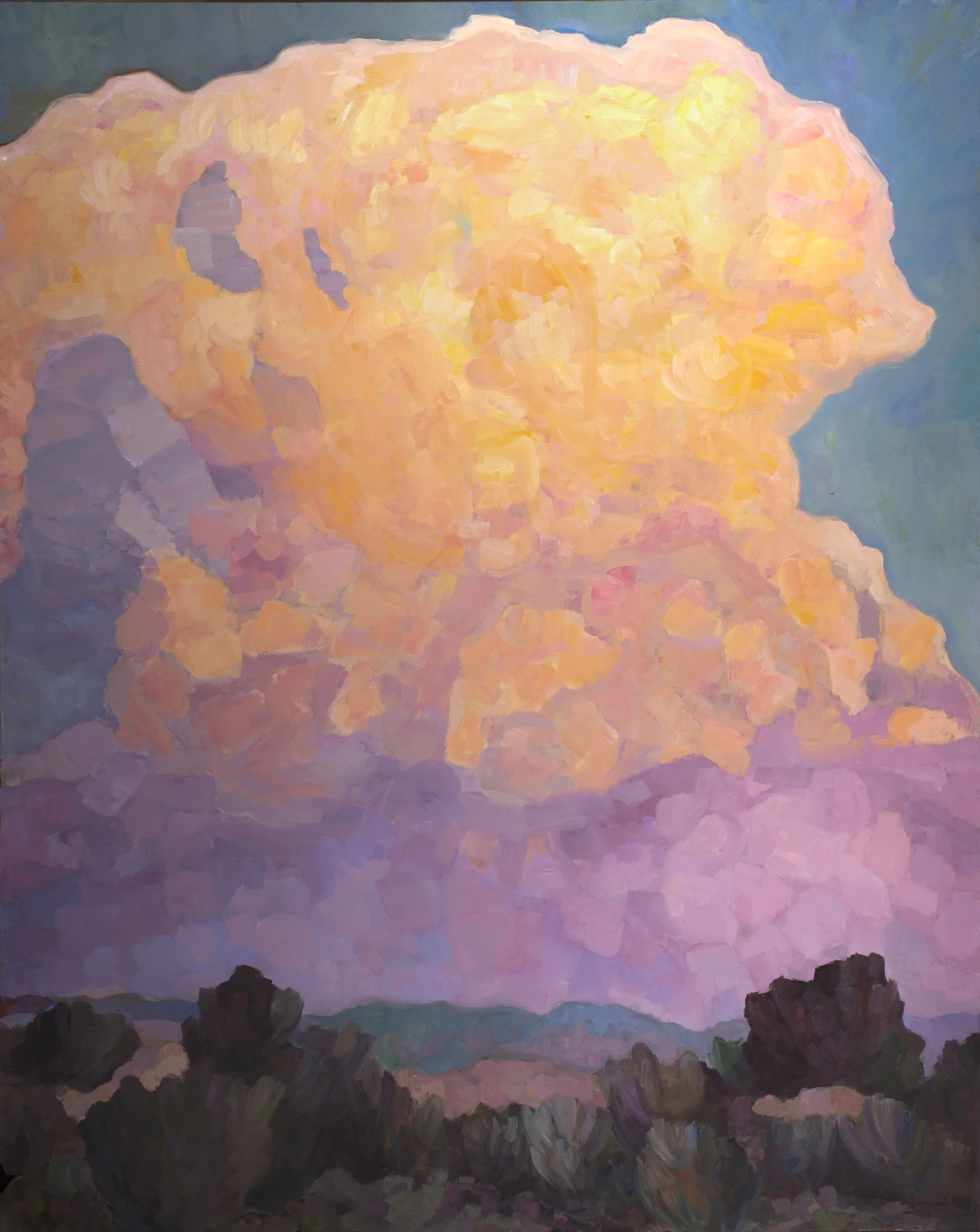 Cloud Burst at Sunset, oil on canvas, 60x48.jpg