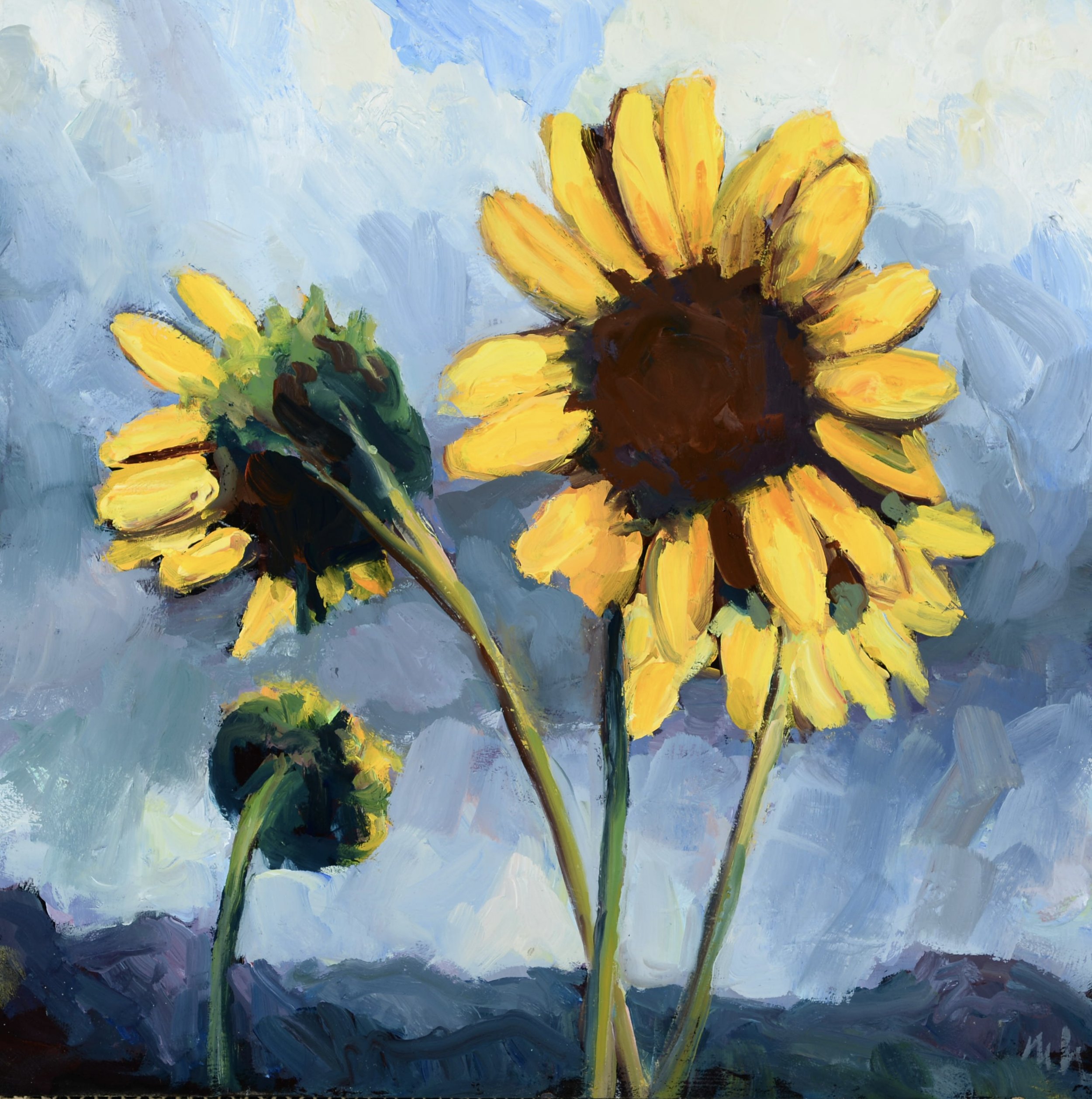 Matthew Higginbotham / Clouds and Sunflowers II