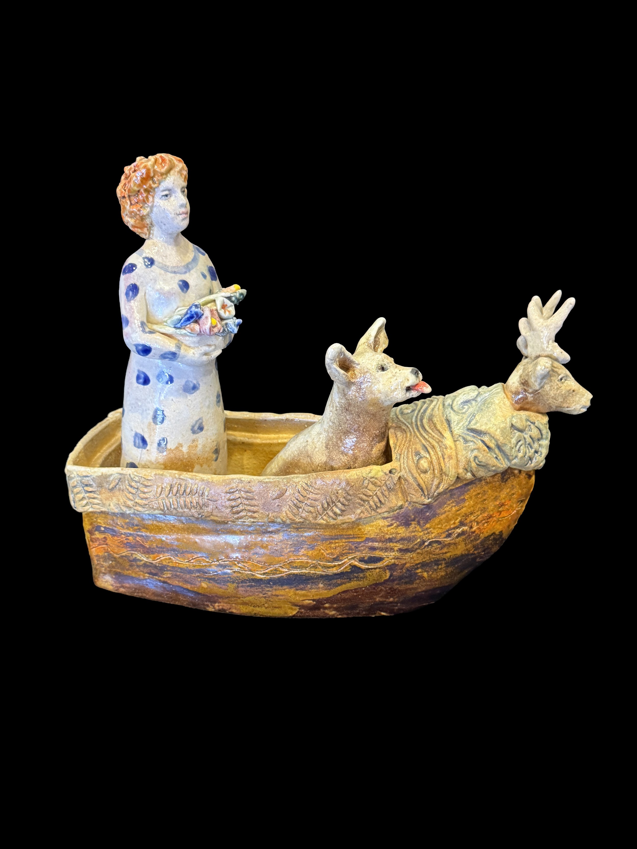 Caroline Douglas / Woman and Best Friend in a Boat