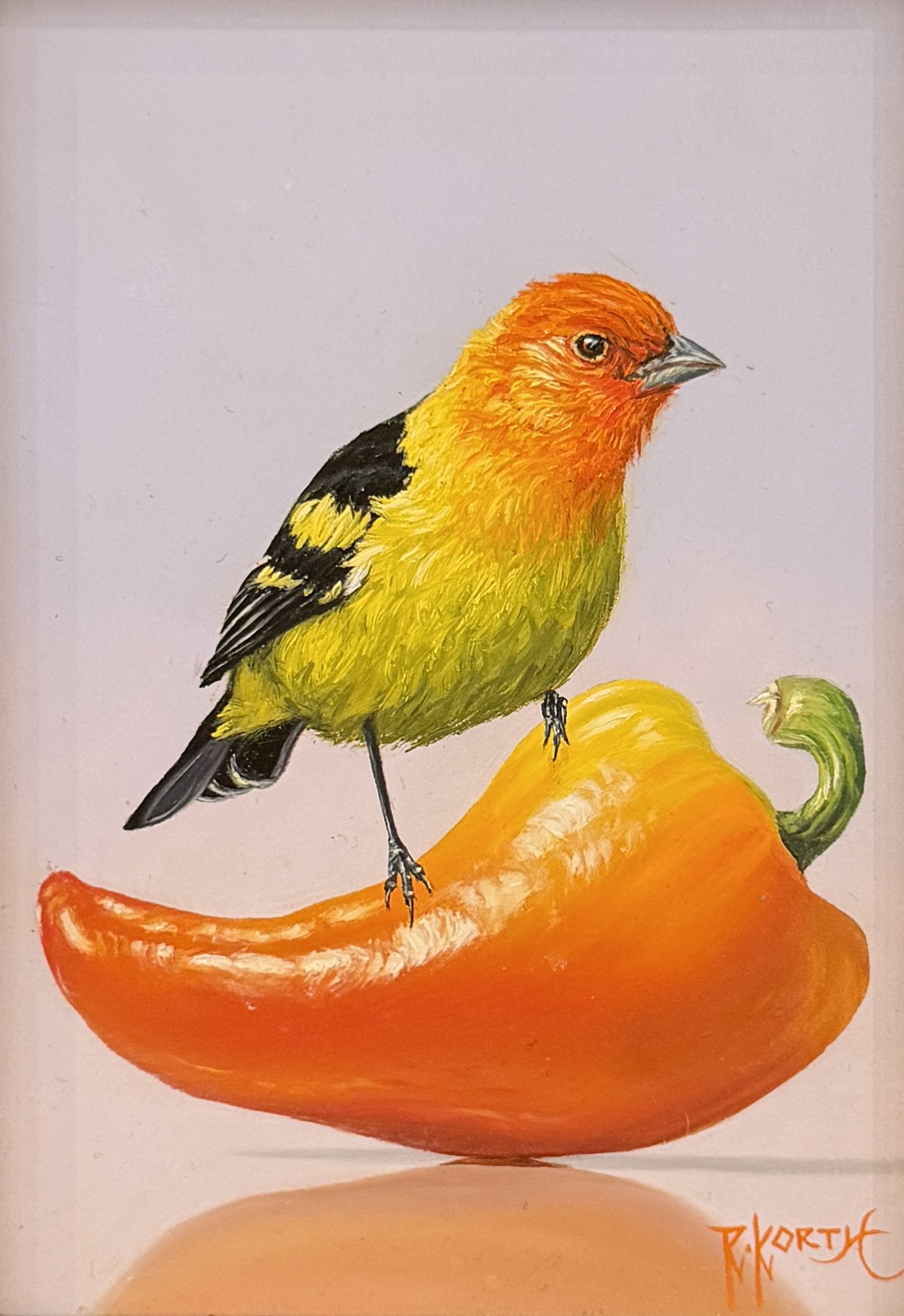 Rebecca Korth / Western Tanager and Pepper