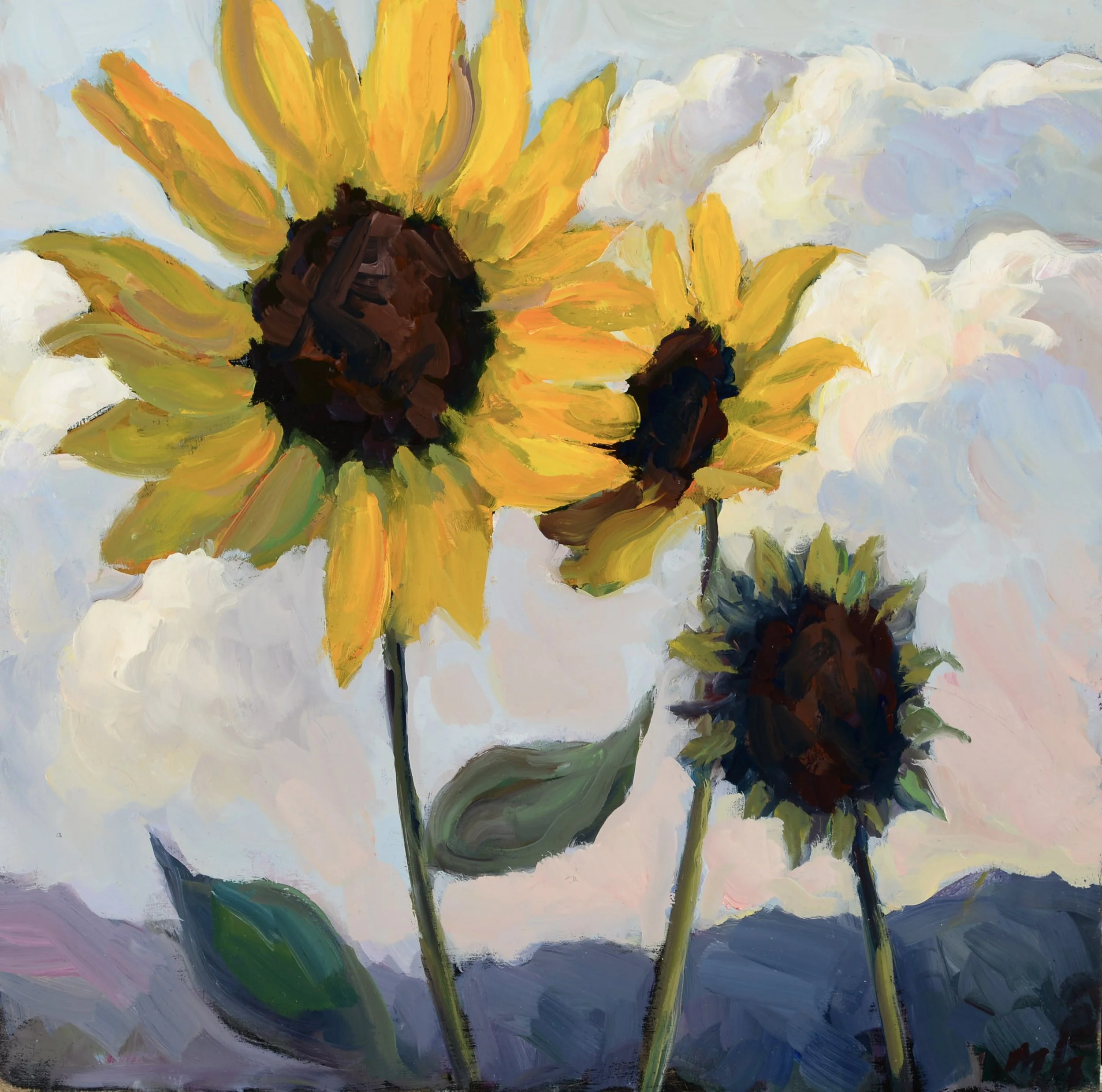 Matthew Higginbotham / Clouds and Sunflowers III
