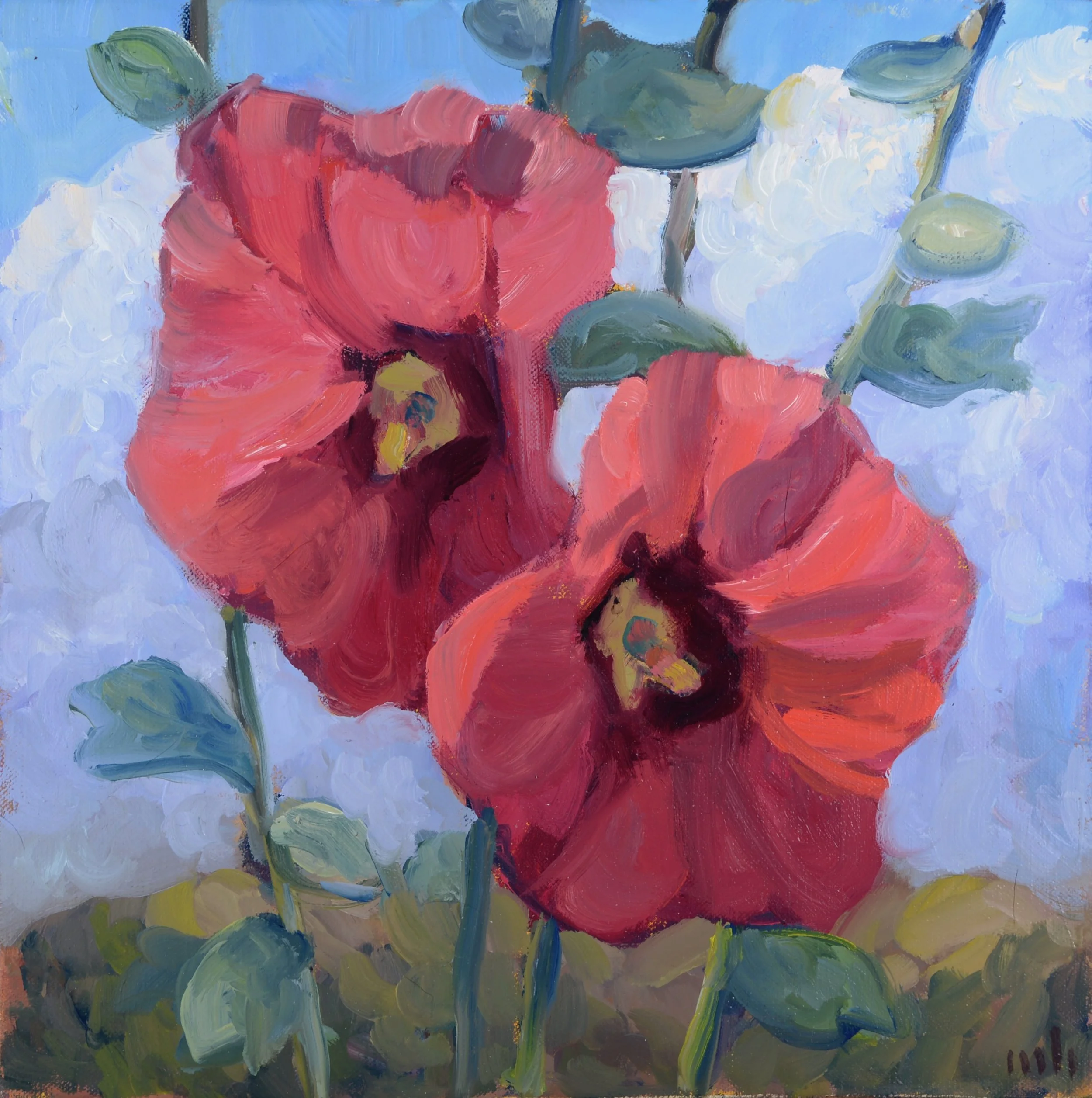 Matthew Higginbotham / Hollyhocks and Sky III (2026 Solo Show)