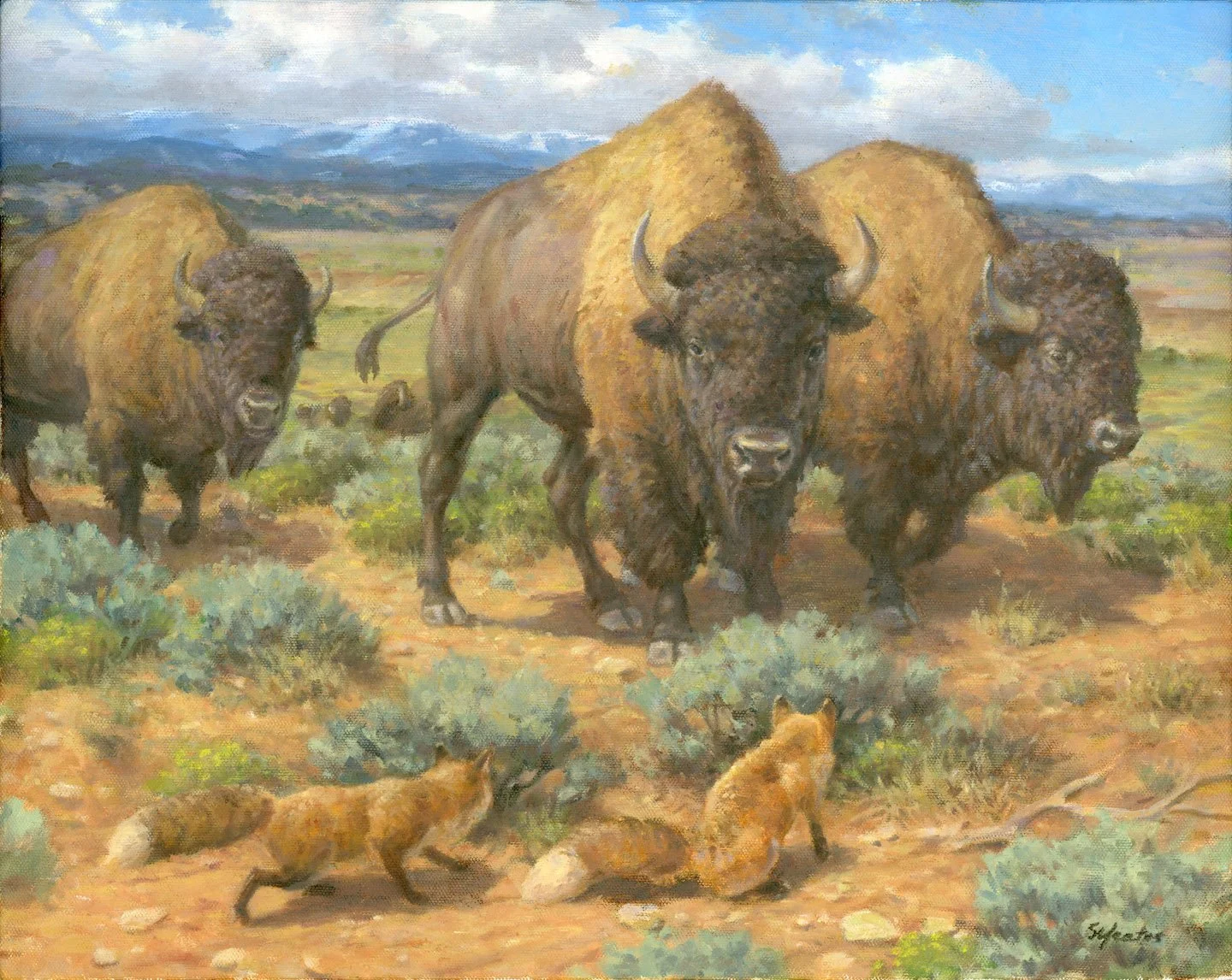 Study for An Encounter on the Mesa 14x18.jpg