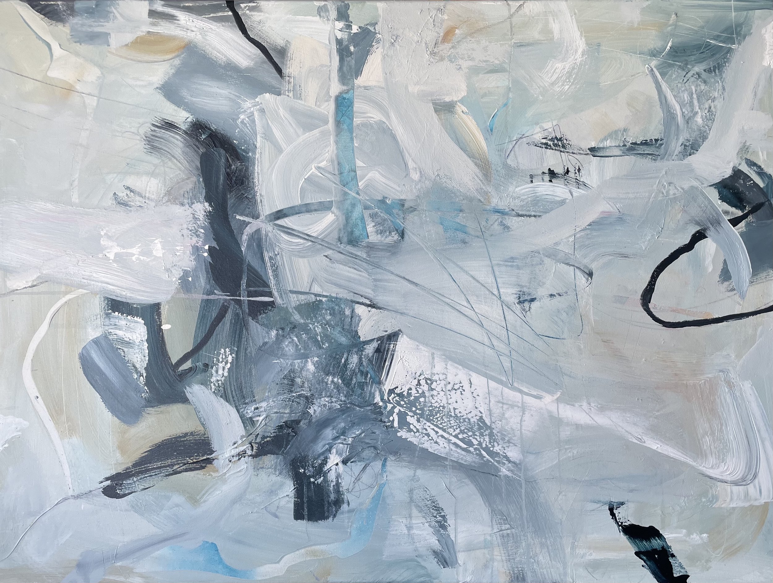 Old Things New 30x40 $995 Acrylic, Ink and Graphite on Canvas