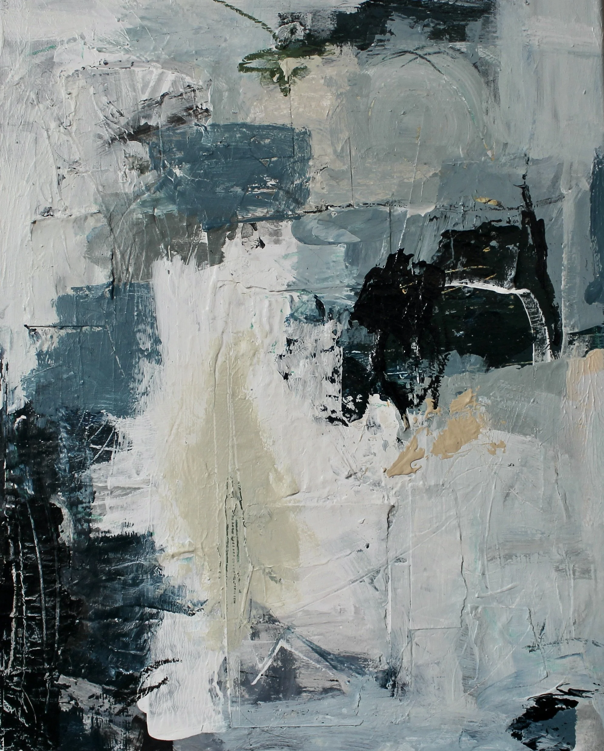 Up All Night 16x20 Acrylic, Oil Pastel, Charcoal on Canvas 5 of 6. $275