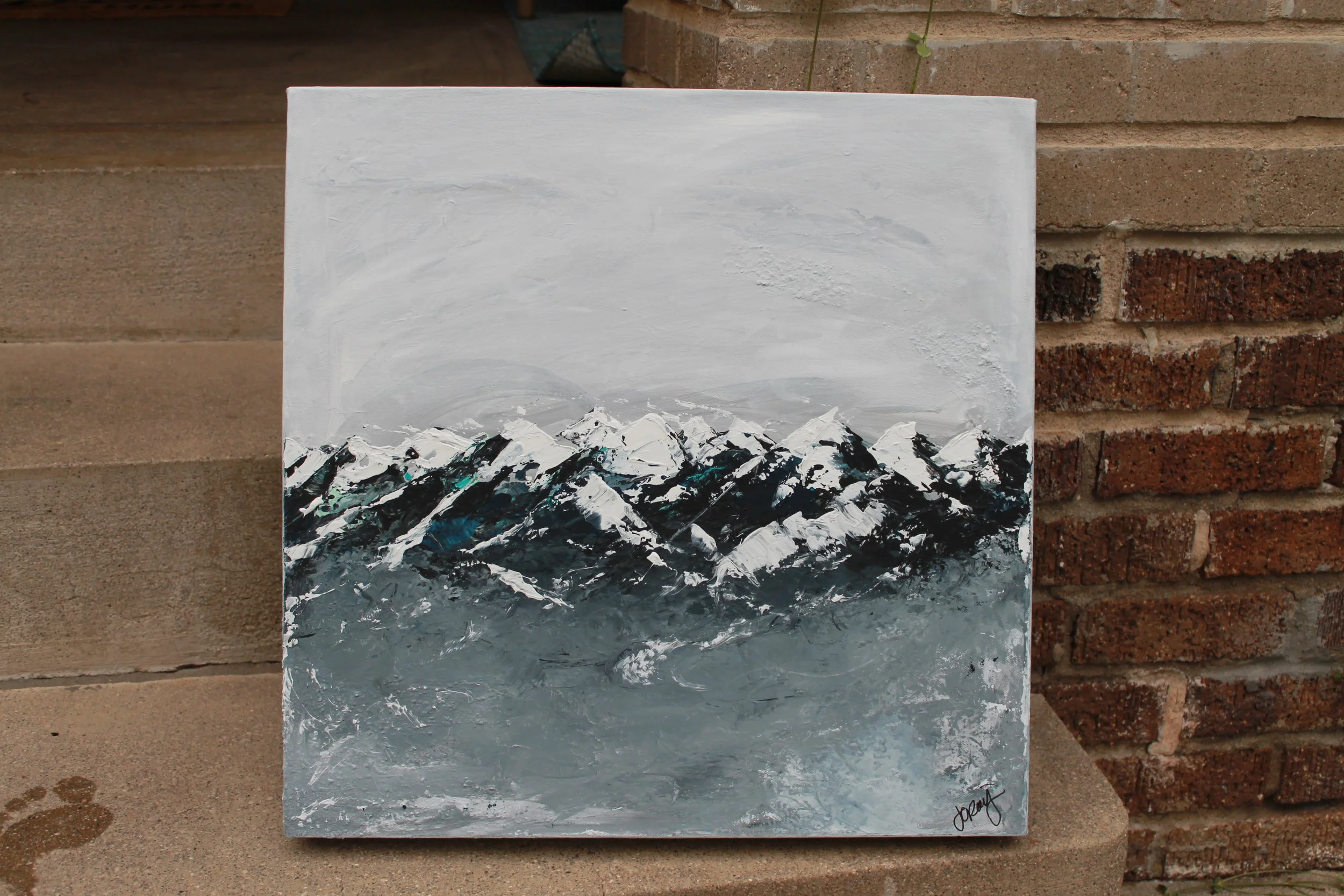 Grey Valley 20x20 Acrylic on Canvas SOLD