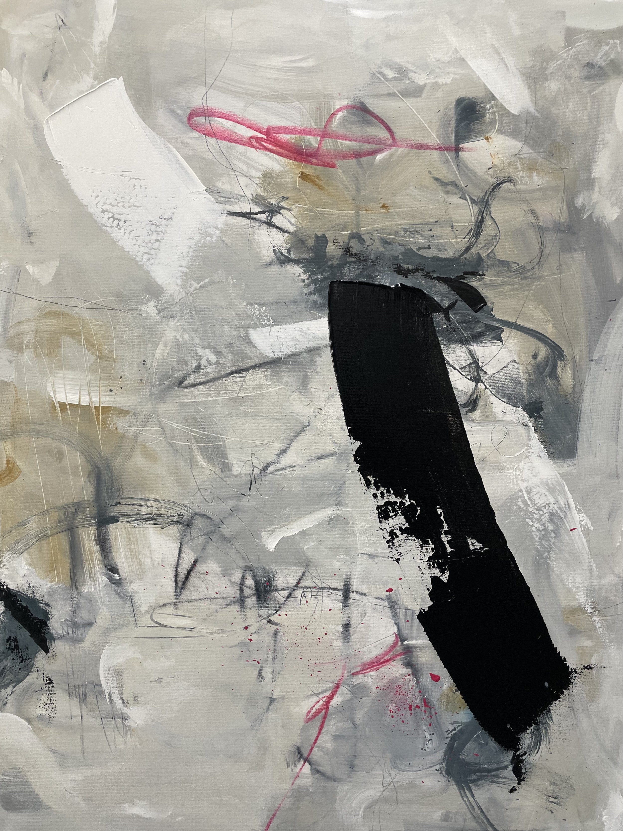 Through Thick and Thin
Acrylic on Canvas, graphite, charcoal, pastel
36x48
$1800