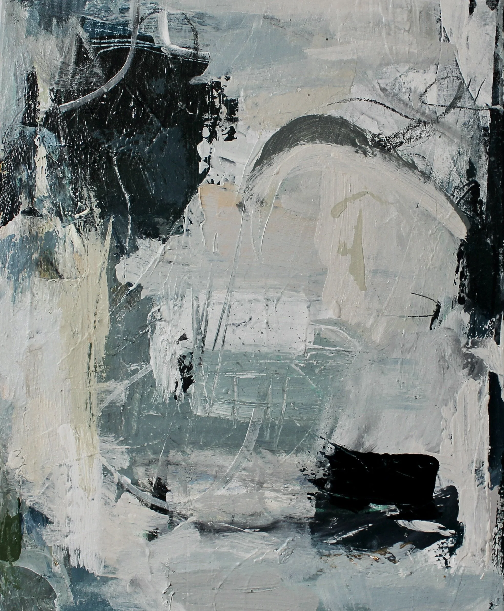 I Will Never Leave You 16x20 $275 Acrylic, Oil Pastel, Charcoal on Canvas 1 of 6