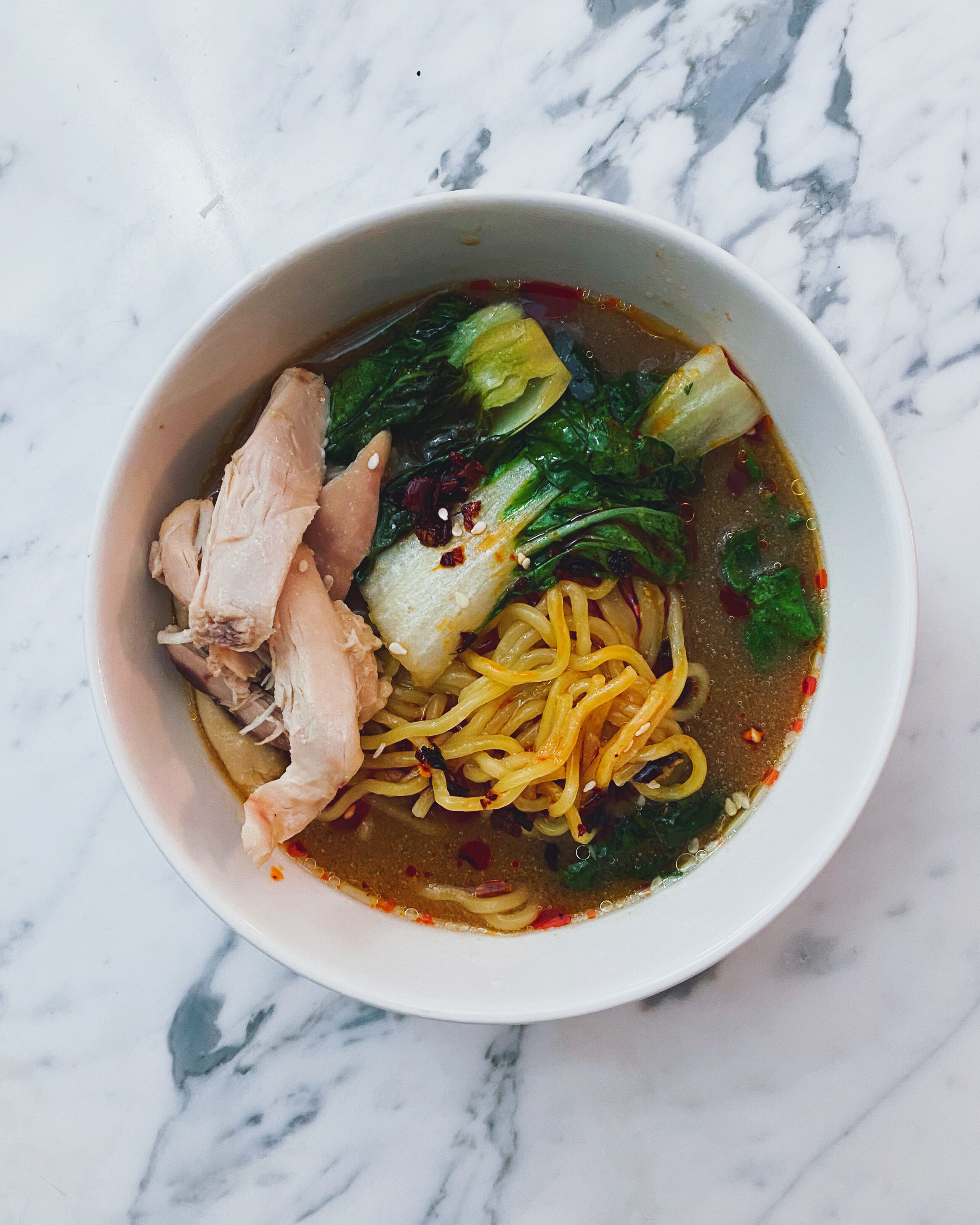 Slow-Cooker Chicken Ramen With Bok Choy and Miso Recipe - NYT Cooking