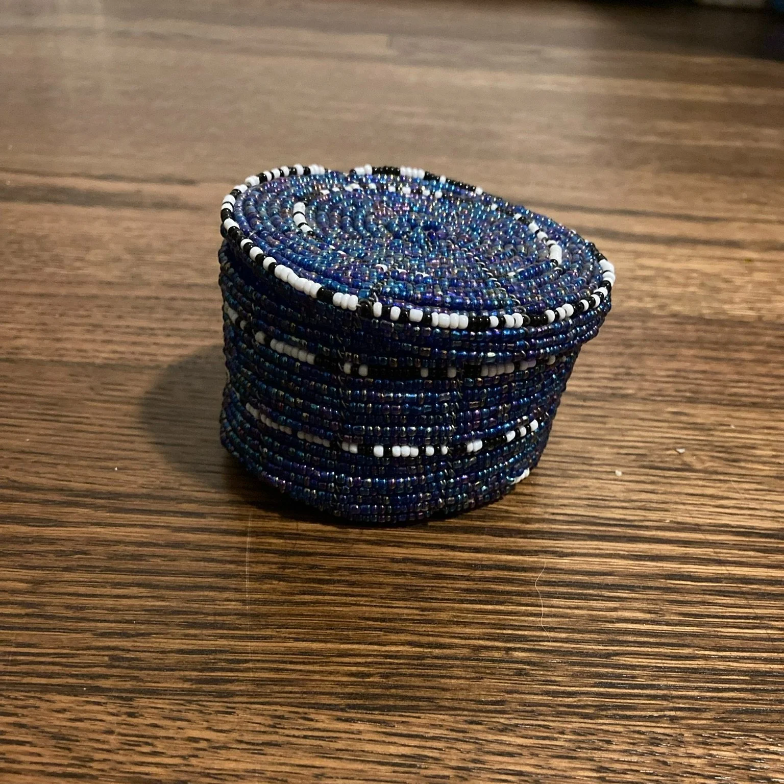 Beaded Box With Lid - Zambia: $25