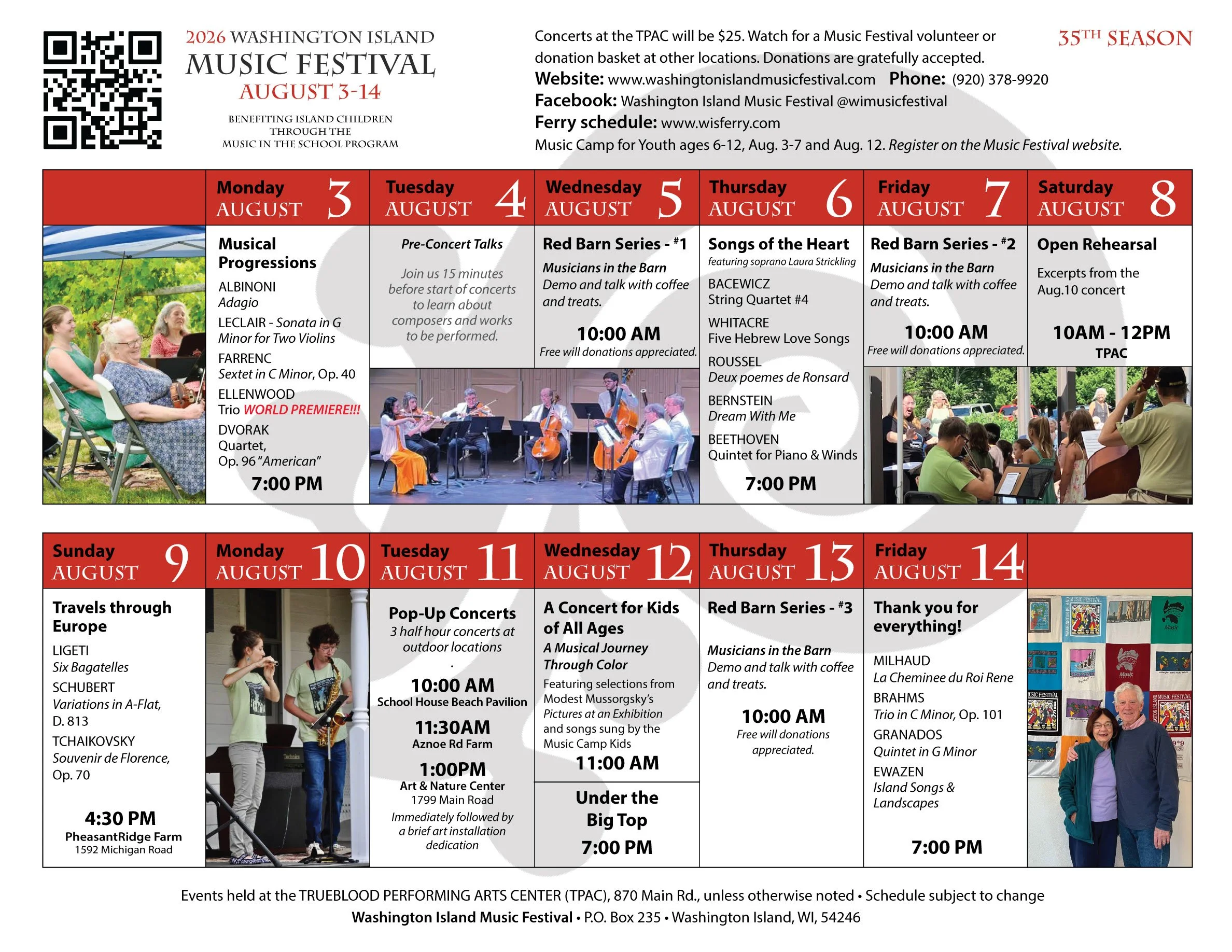 2026 Washington Island Music Festival