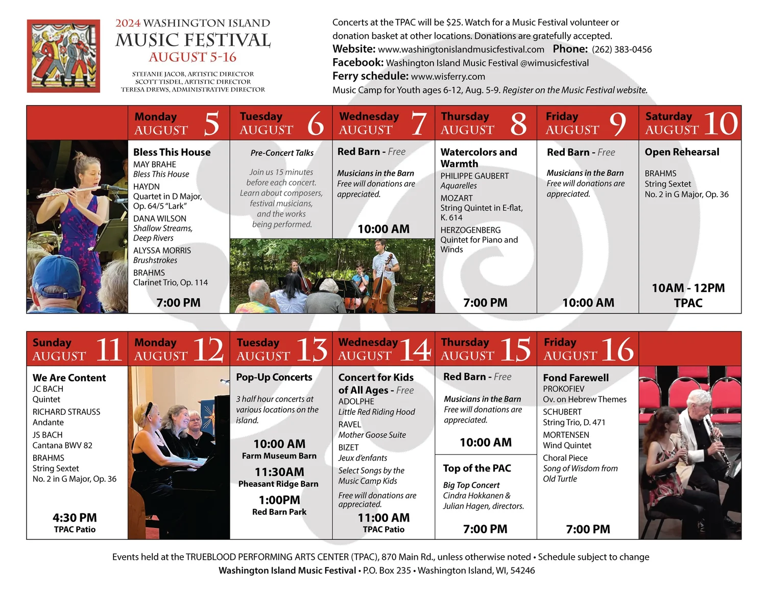 2024 Washington Island Music Festival — Washington Island Music Festival