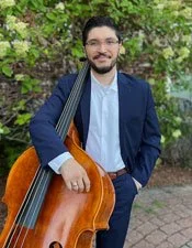 Paris Myers with his Bass