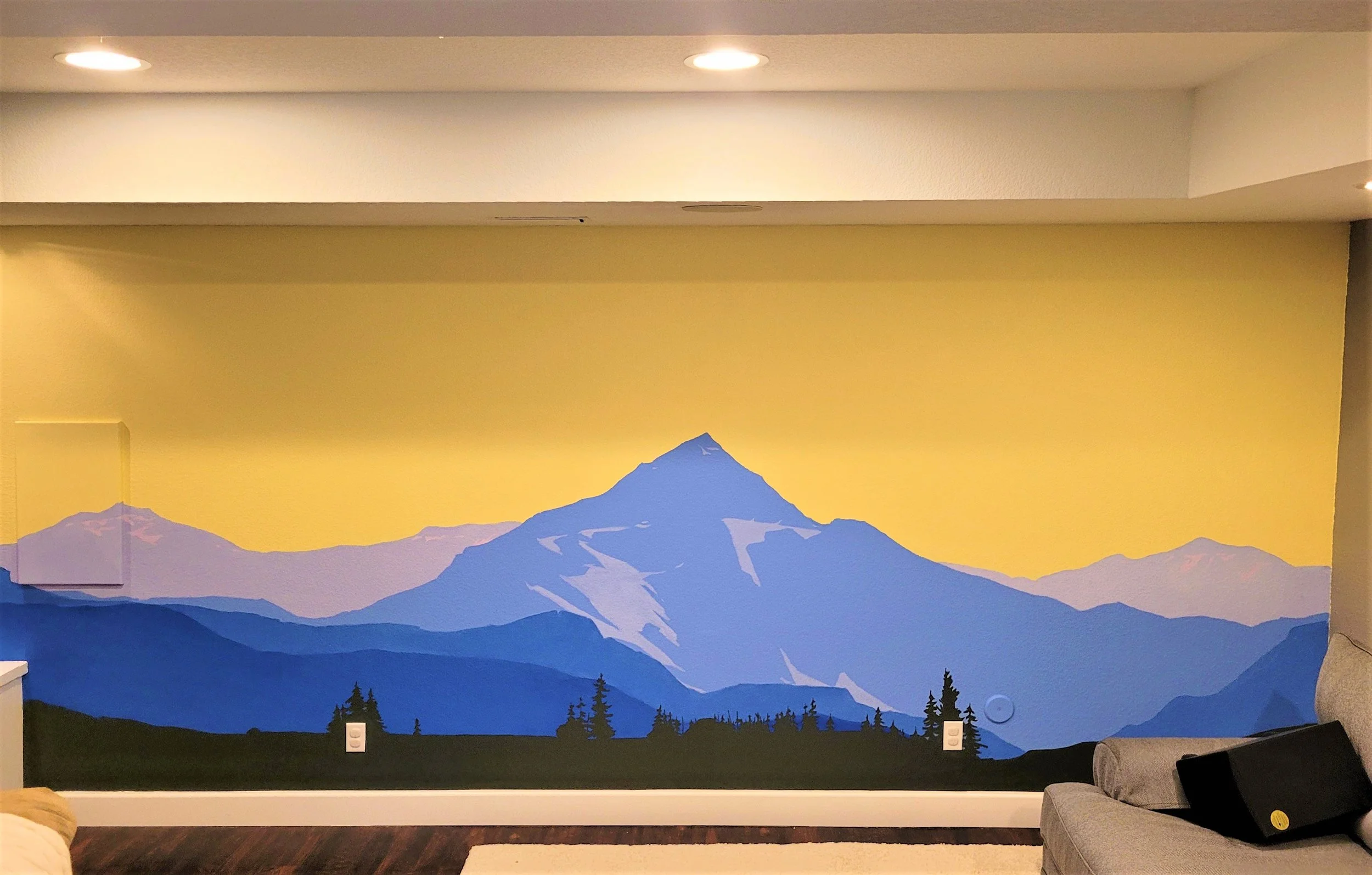 Mountain Basement Mural 2021 — Will Barker Art