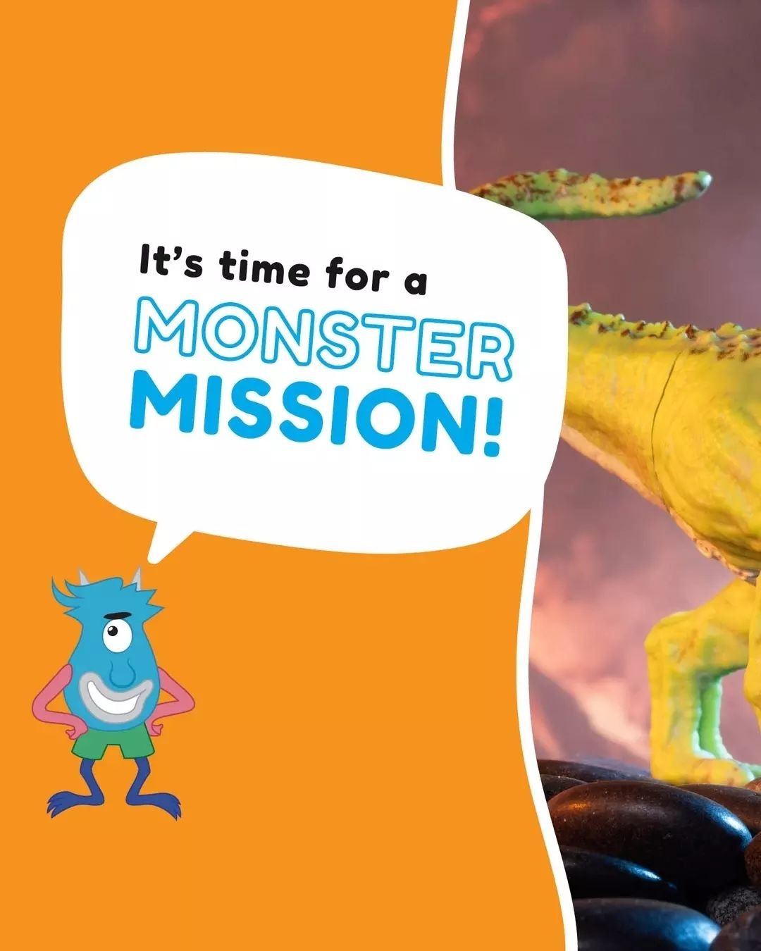 This Monster Mission, we're all about playing with the senses! 

Have you tried making a sensory bin? Firstly find a large shallow tub, next add in your Captivz collection, some other Jurassic favourites or nature props, some water, slime or sand and