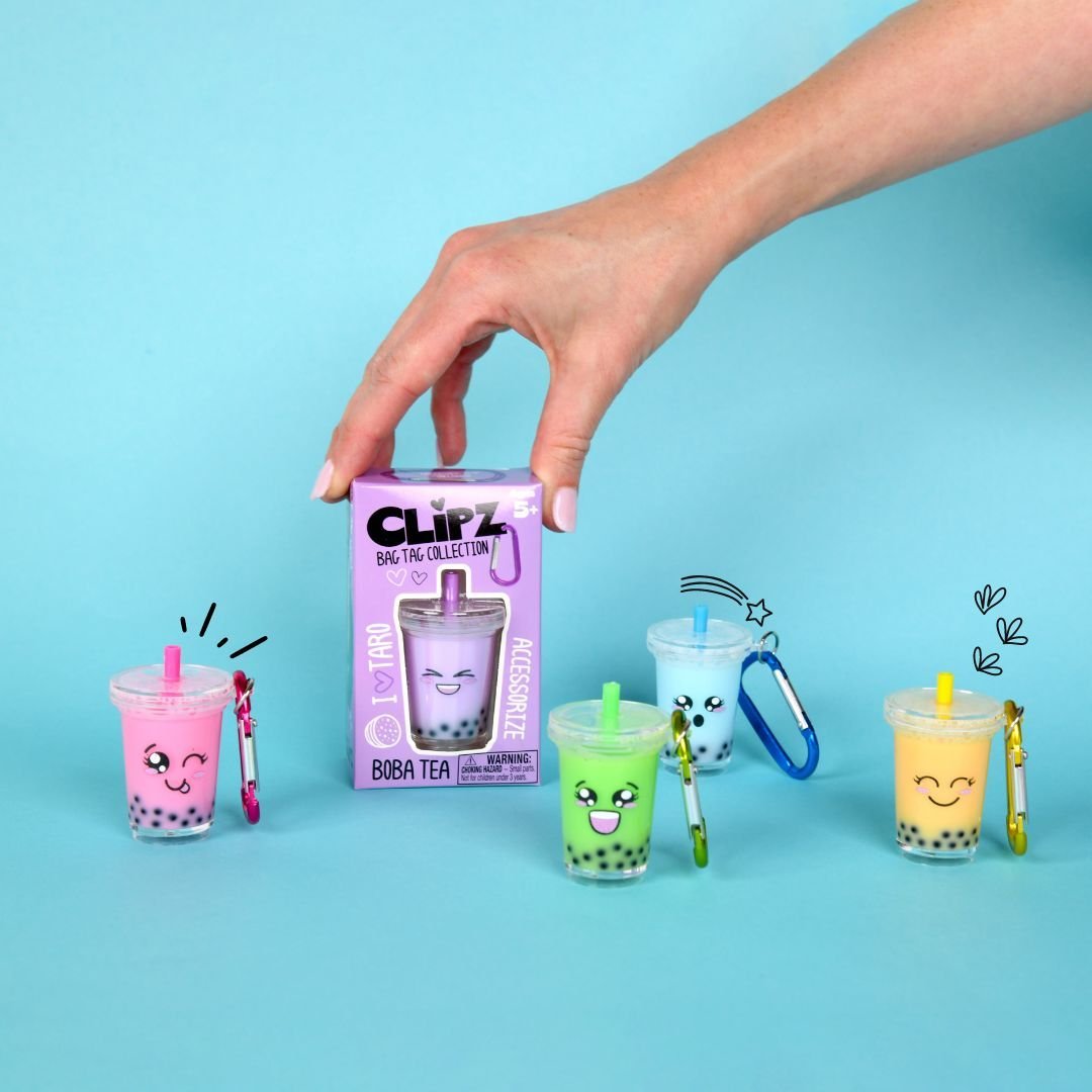 Look at these collectible CUTIES! 

If you're addicted to Boba Tea, why not elevate your obsession by taking these cuties with you everywhere you go!

With 5 different flavors to collect, you wont just stop at one. Boba Tea flavours include:
💜 Taro
