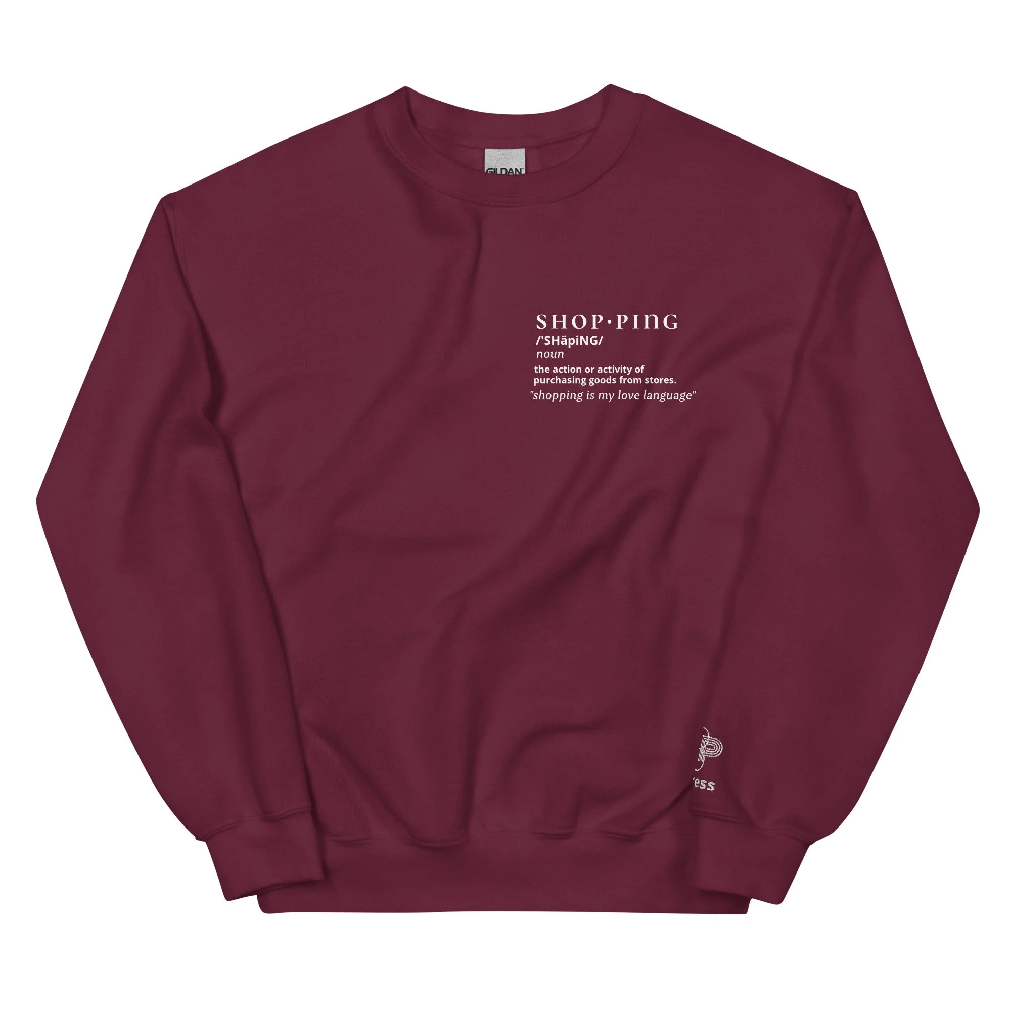 shopping sweatshirt maroon.jpg