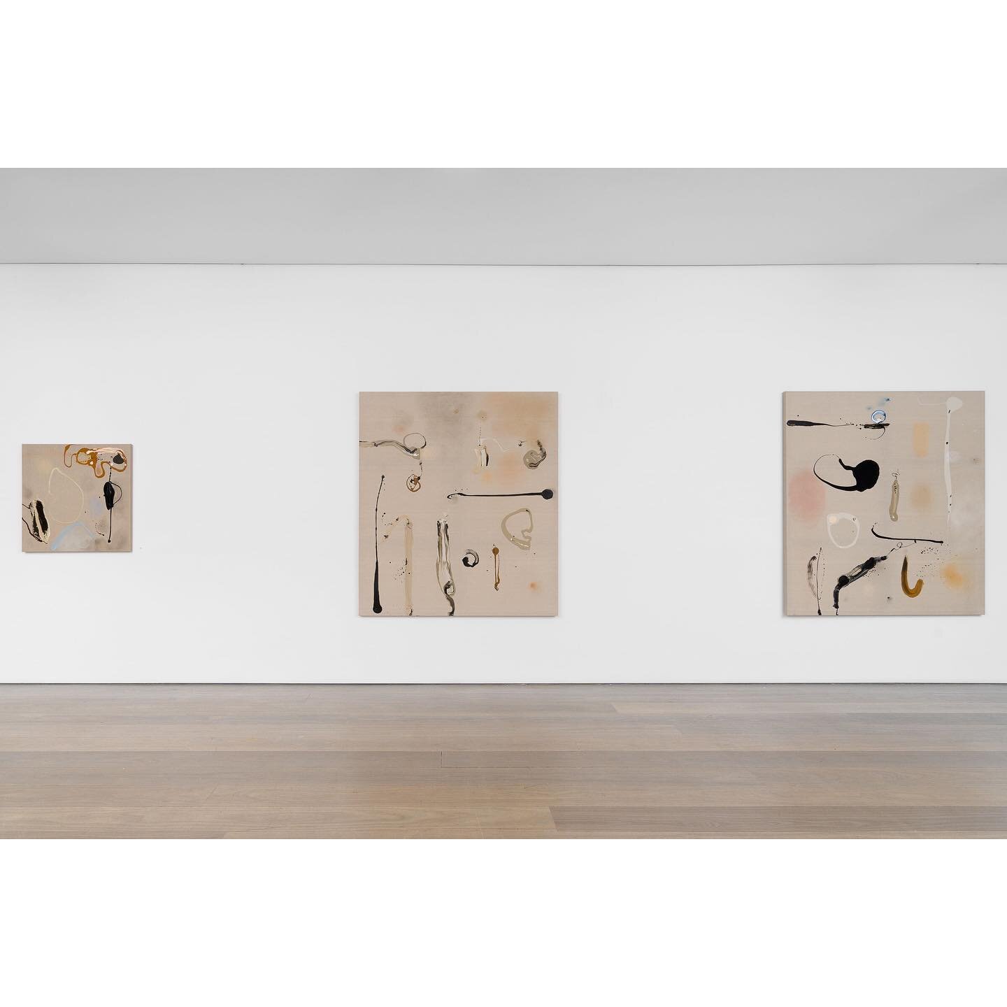 Installation views of LOUISE OLSEN&rsquo;S &lsquo;Haiku&rsquo; Gallery open Tues - Fri 10-6 and Sat 10-

Photography by @docqment. 

Olsen extends her fascination with balance and the relationship between bold, gestural mark making and the sensitivit