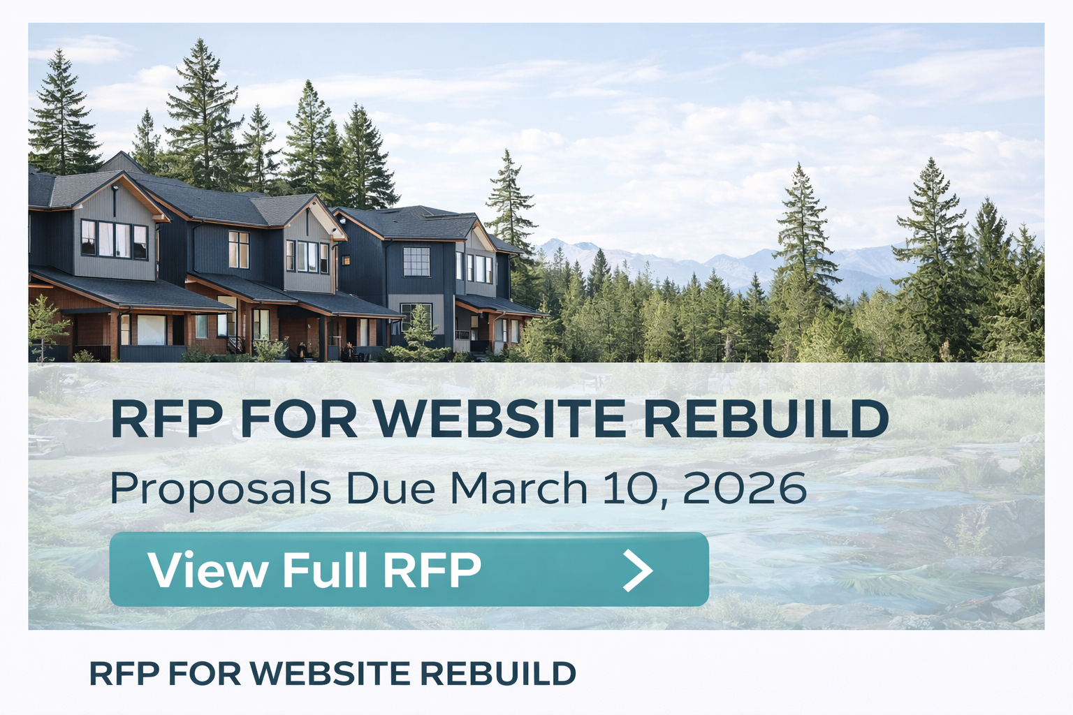 RFP For Website Rebuild