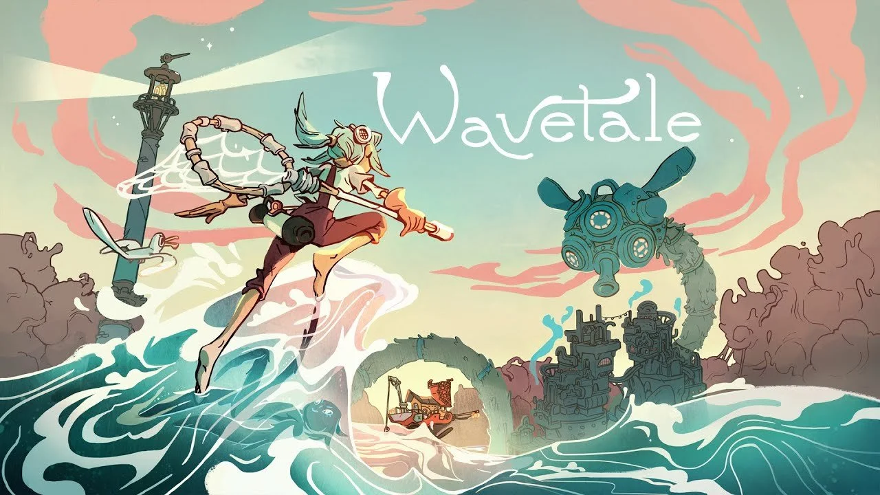 The promotional cover art for Wavetale, featuring the game's logo and main character.